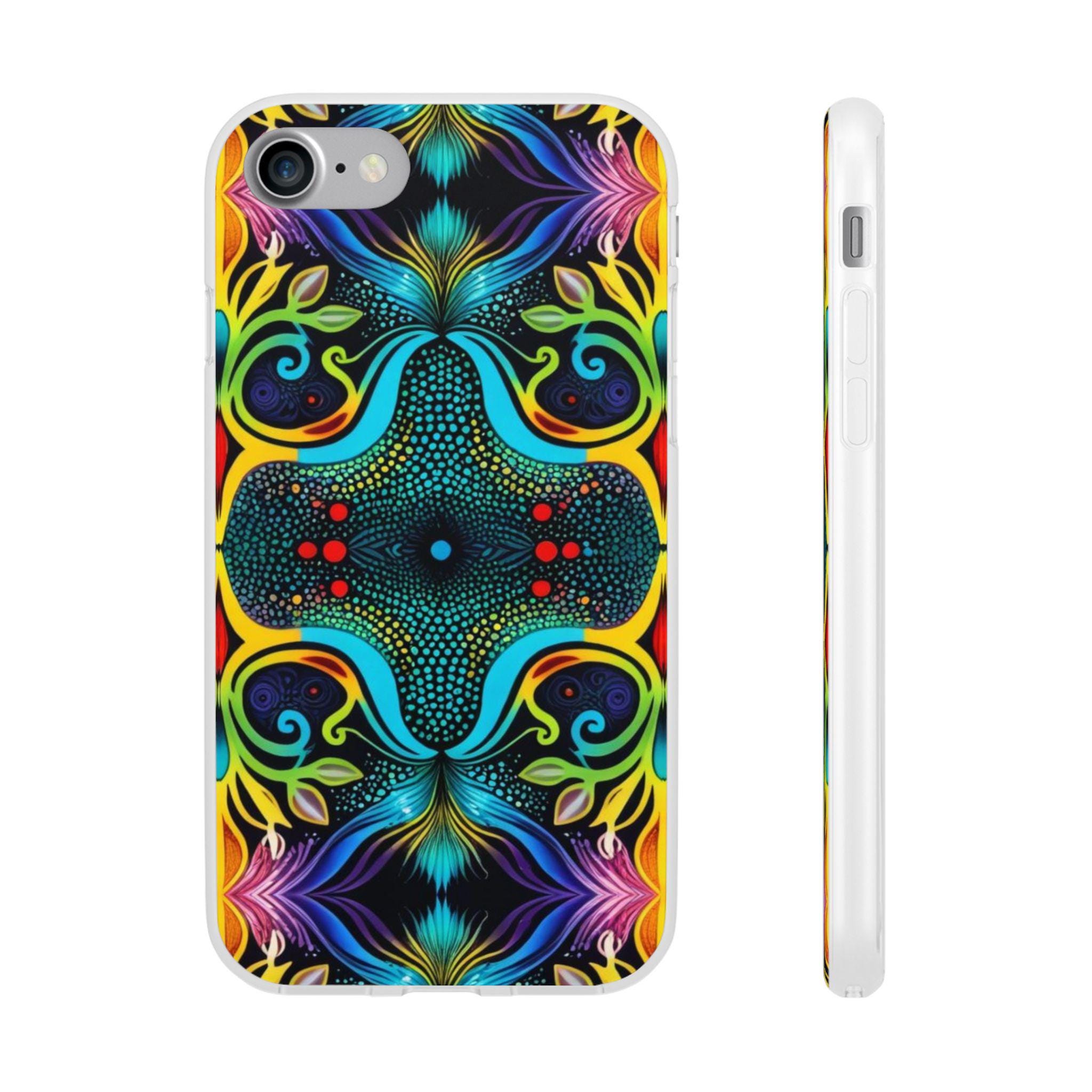 Psychedelic Abo iPhone Flexi Case - Walt Smith Fiji Ocean Art - Supports ADE Reef Restoration