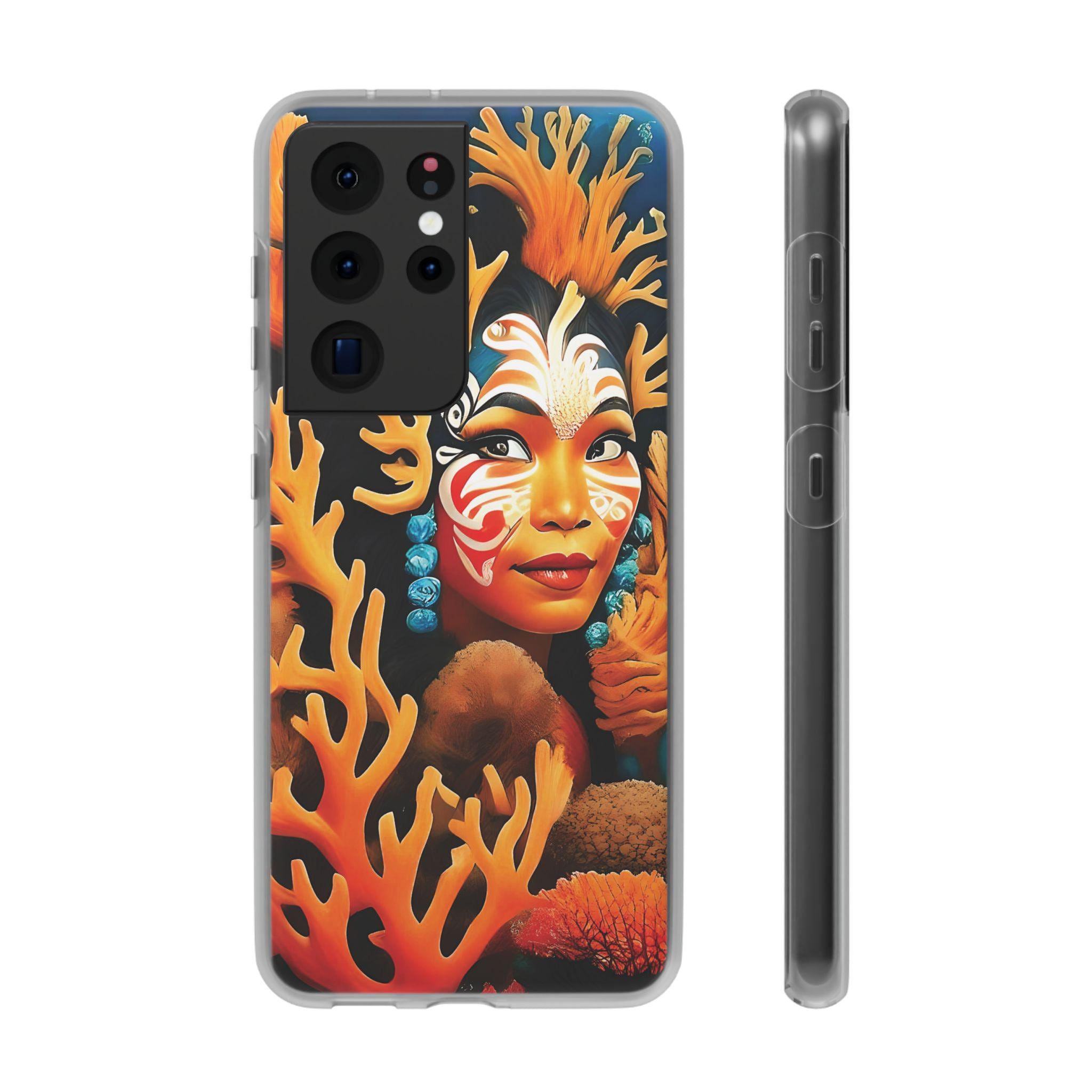 Aqua Beauty Android Flexi Case - Walt Smith Fiji Ocean Art - Supports ADE Reef Restoration