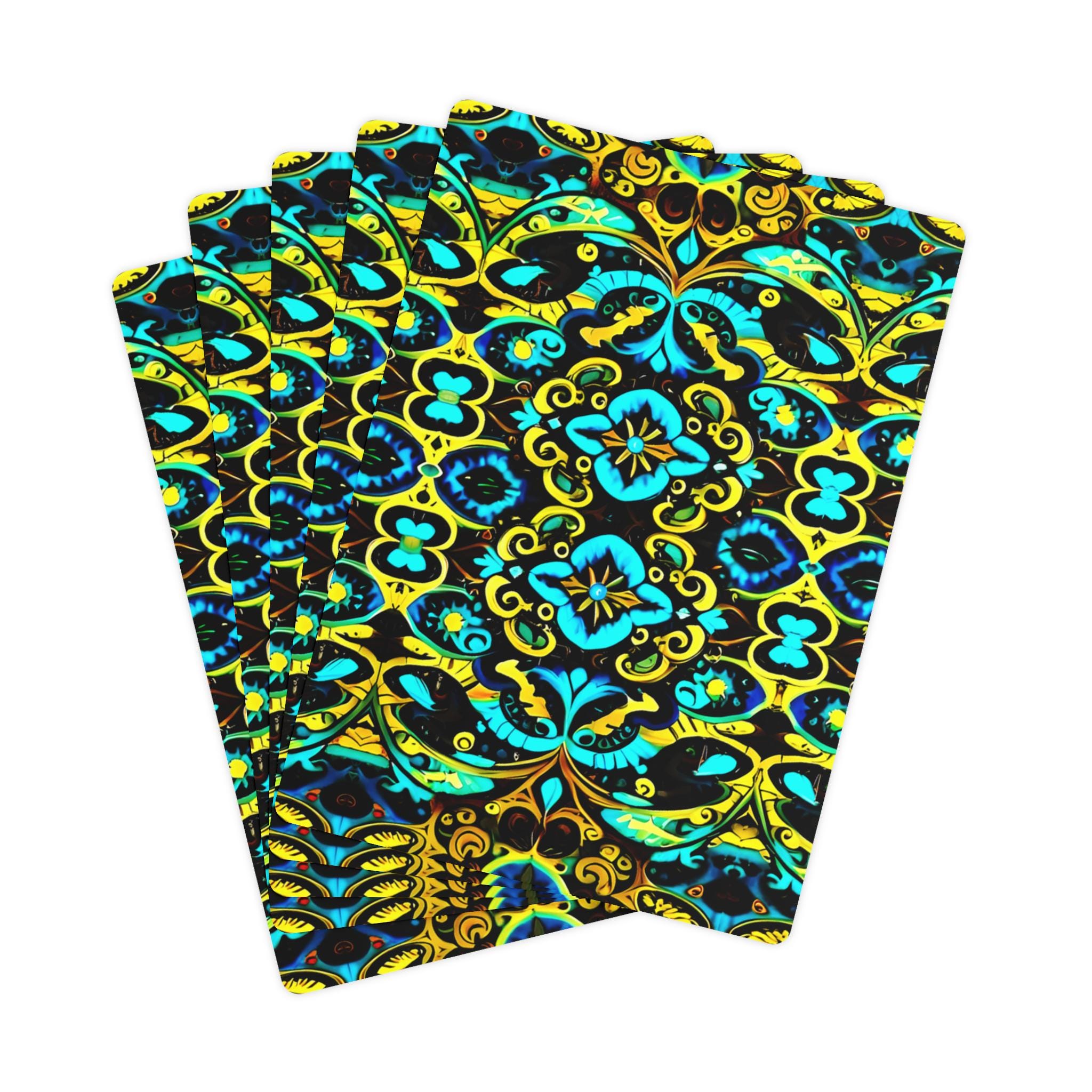 Blue Lace E - Poker Cards