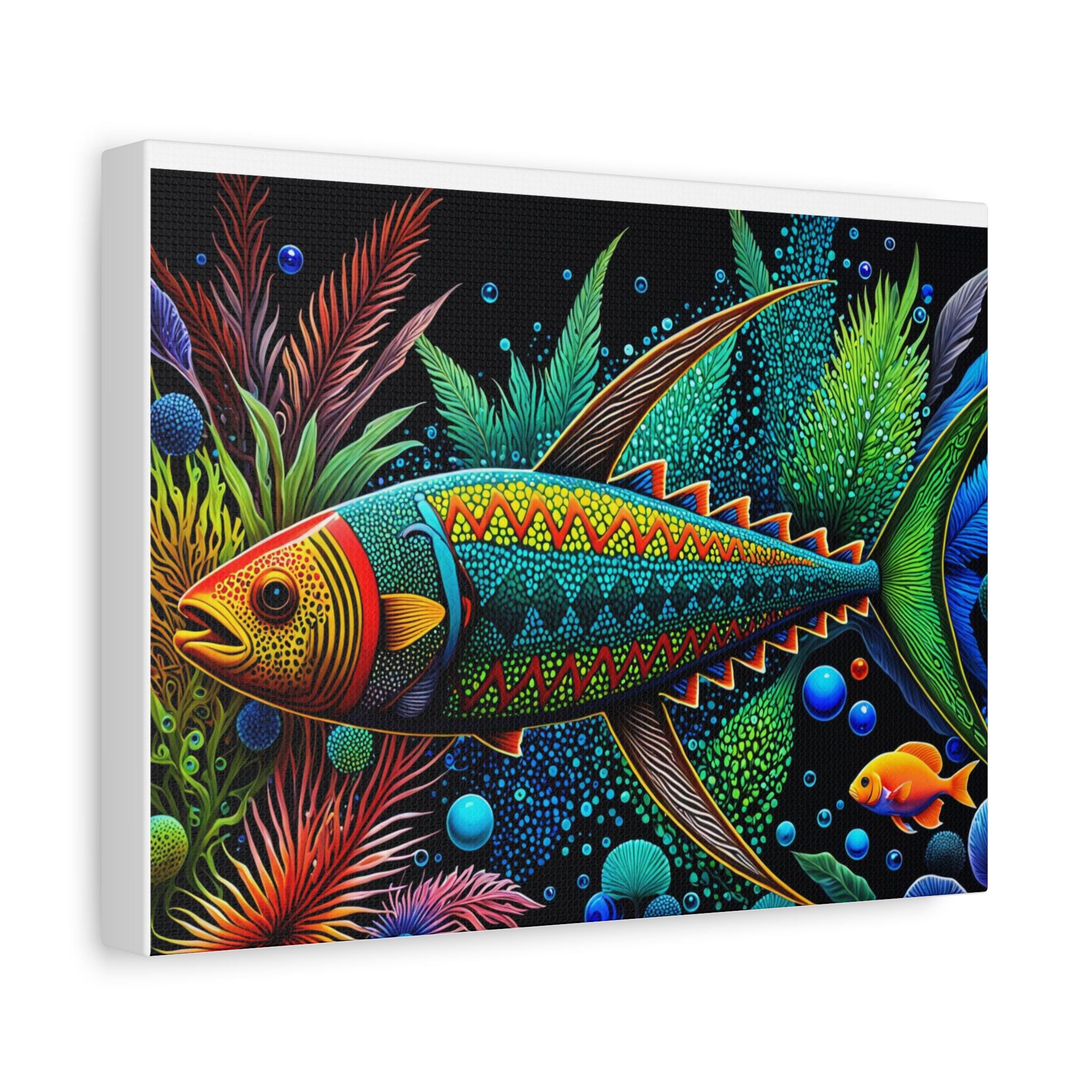 Abo Fish A - Canvas Wall Art