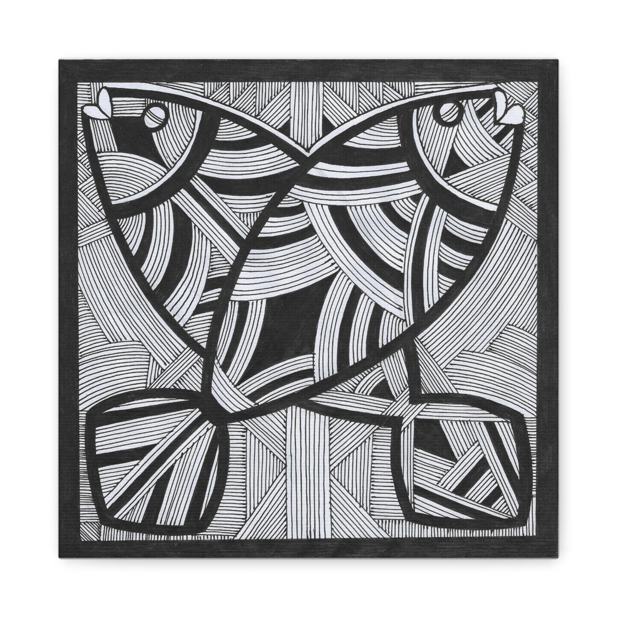Two Fish B - Canvas Wall Art