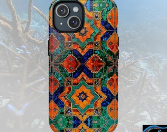 Moroccan Style iPhone Magnetic Case - Walt Smith Fiji Ocean Art - Supports ADE Reef Restoration