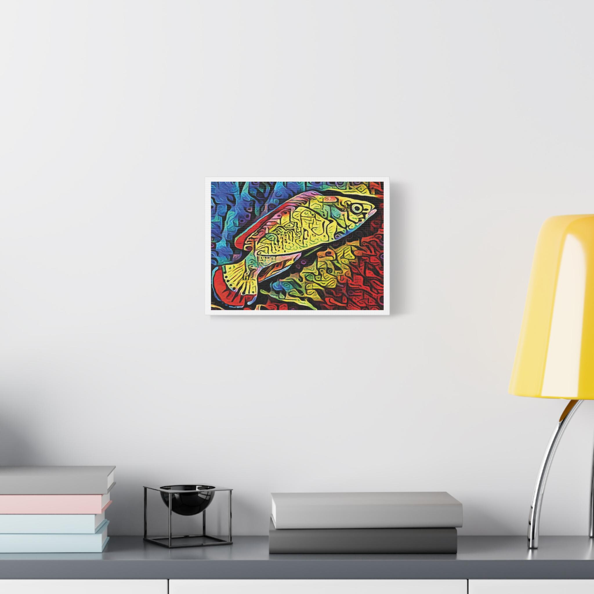 Red Margin Left - Canvas Wall Art