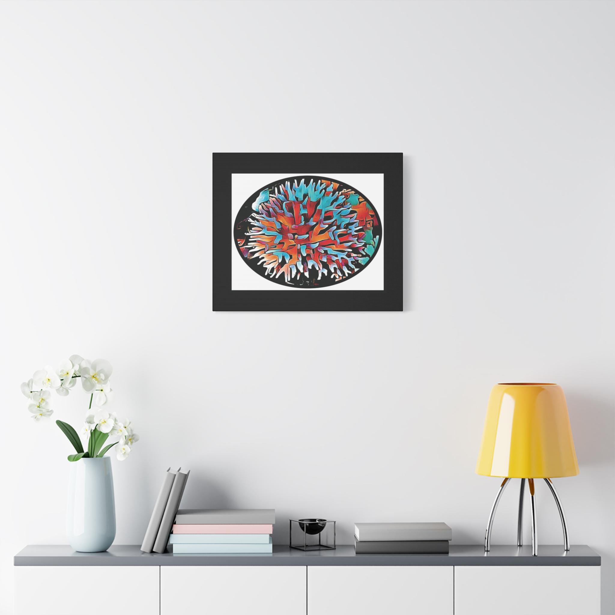 Coral View Egg Canvas Wall Art