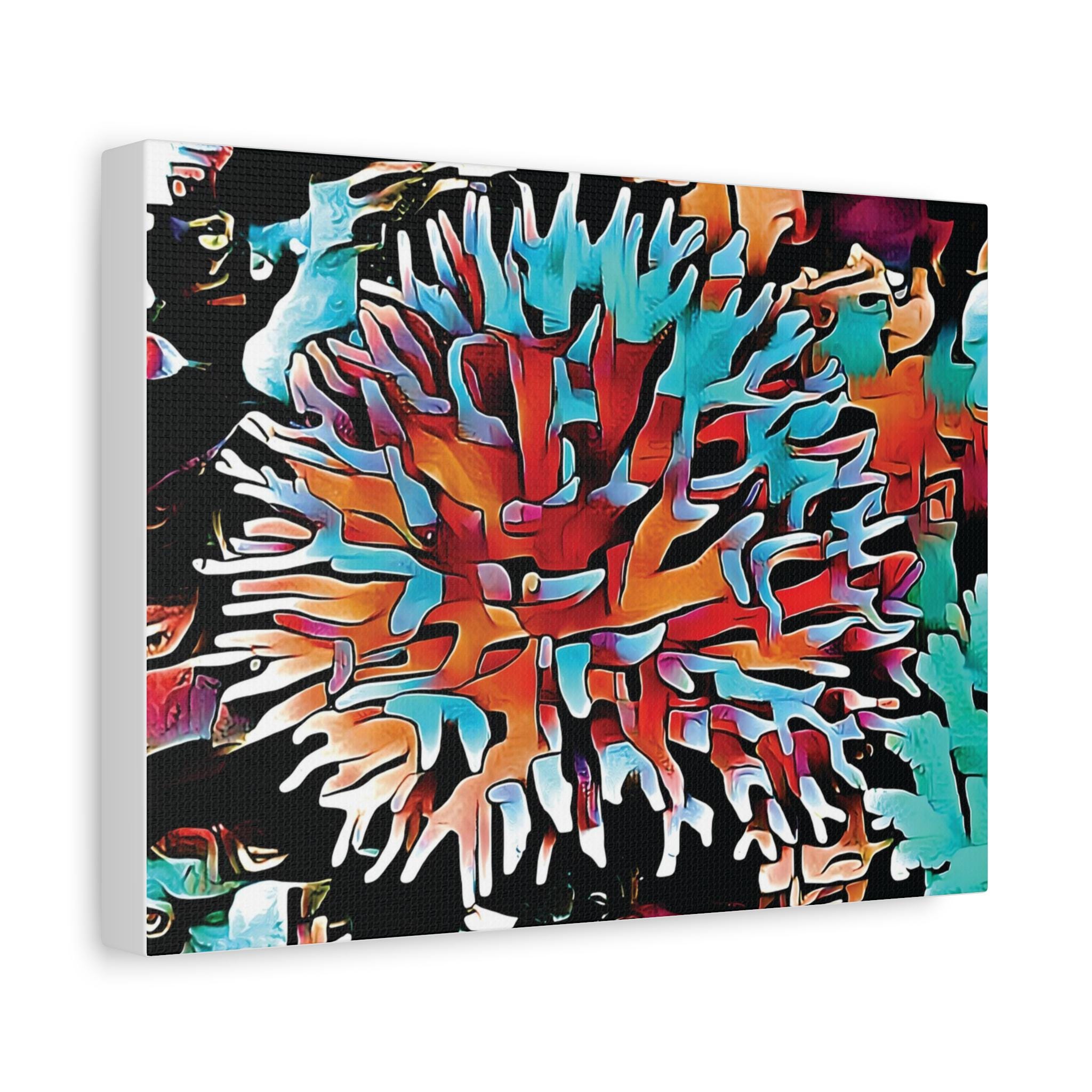 Aqua Spike - Canvas Wall Art