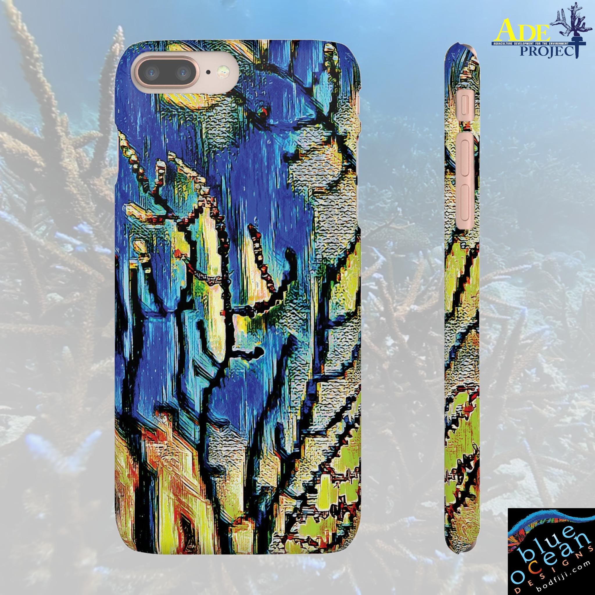 Deep Fan iPhone Snap Case - Walt Smith Fiji Ocean Art - Supports ADE Reef Restoration