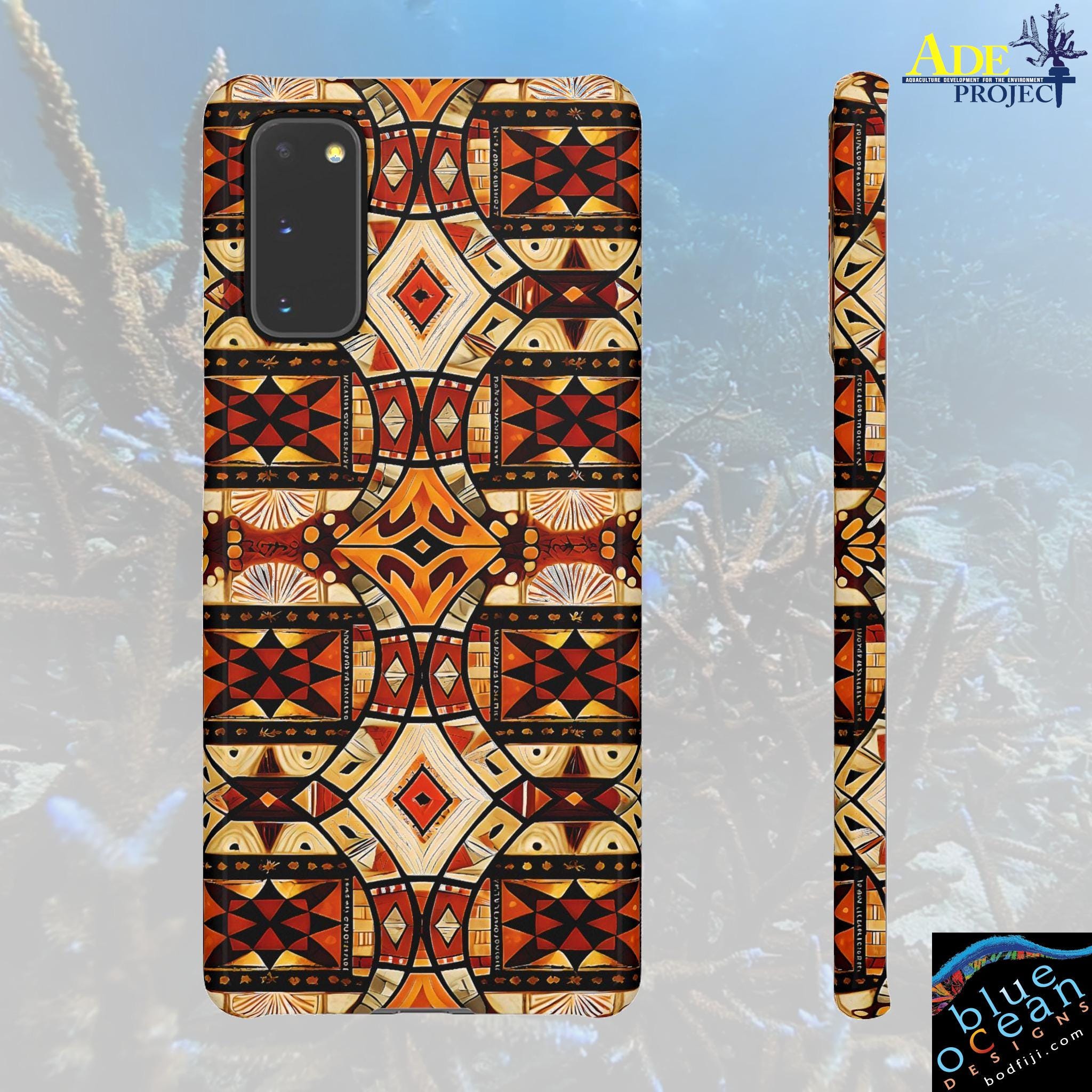 Tapa Too Tight Android Snap Case - Walt Smith Fiji Ocean Art - Supports ADE Reef Restoration