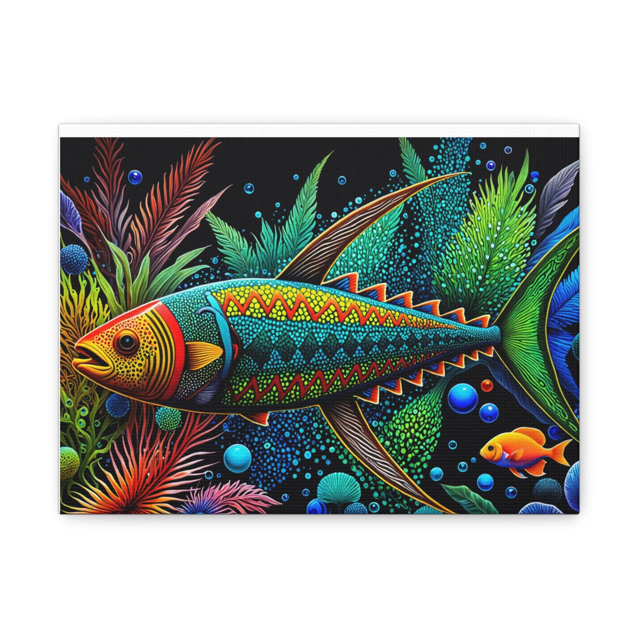 Abo Fish A - Canvas Wall Art