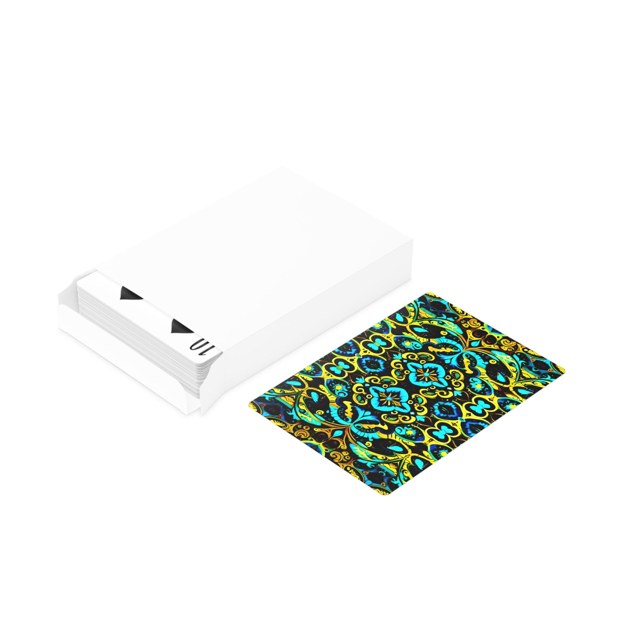Blue Lace E - Poker Cards