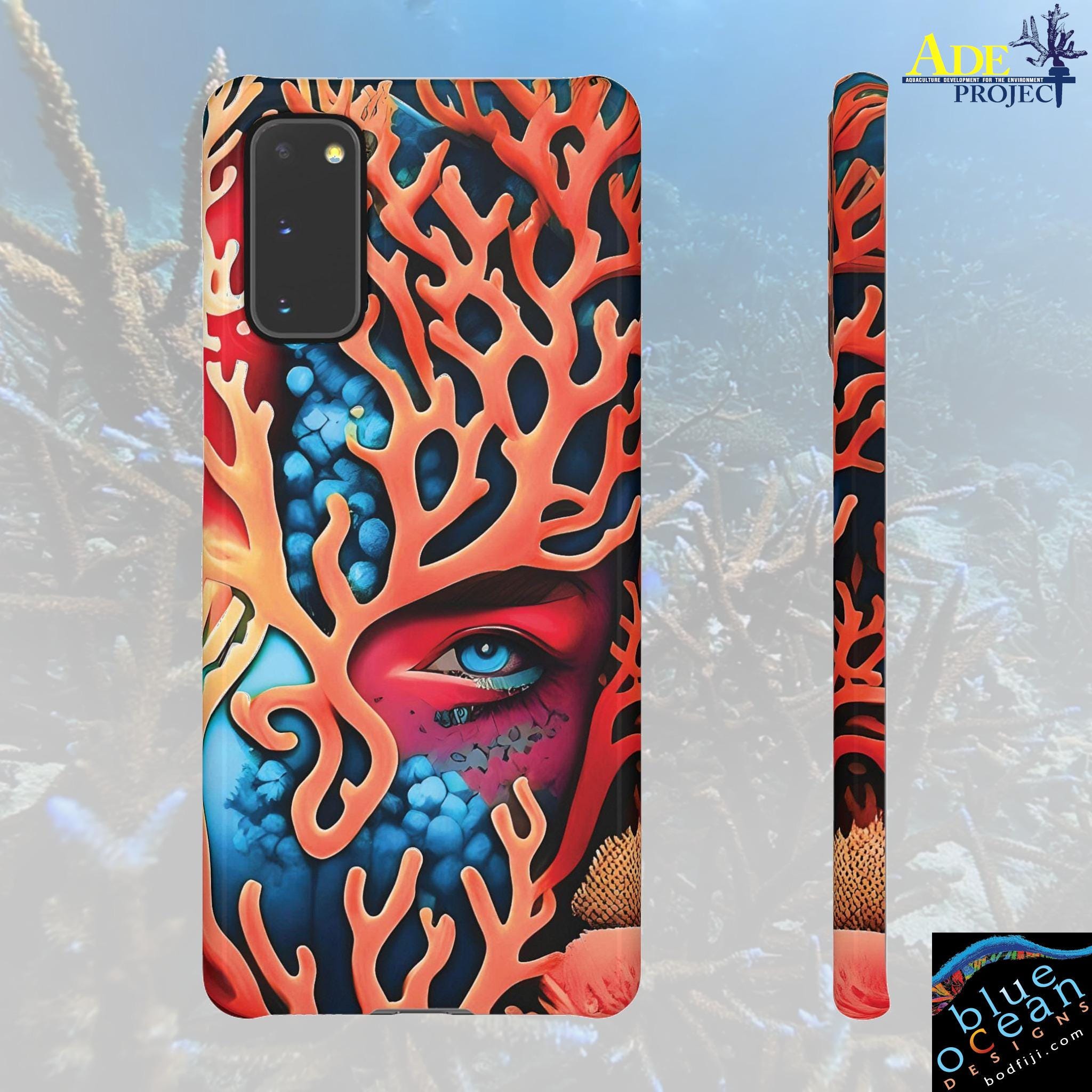 Hidden Reef Android Snap Case - Walt Smith Fiji Ocean Art - Supports ADE Reef Restoration