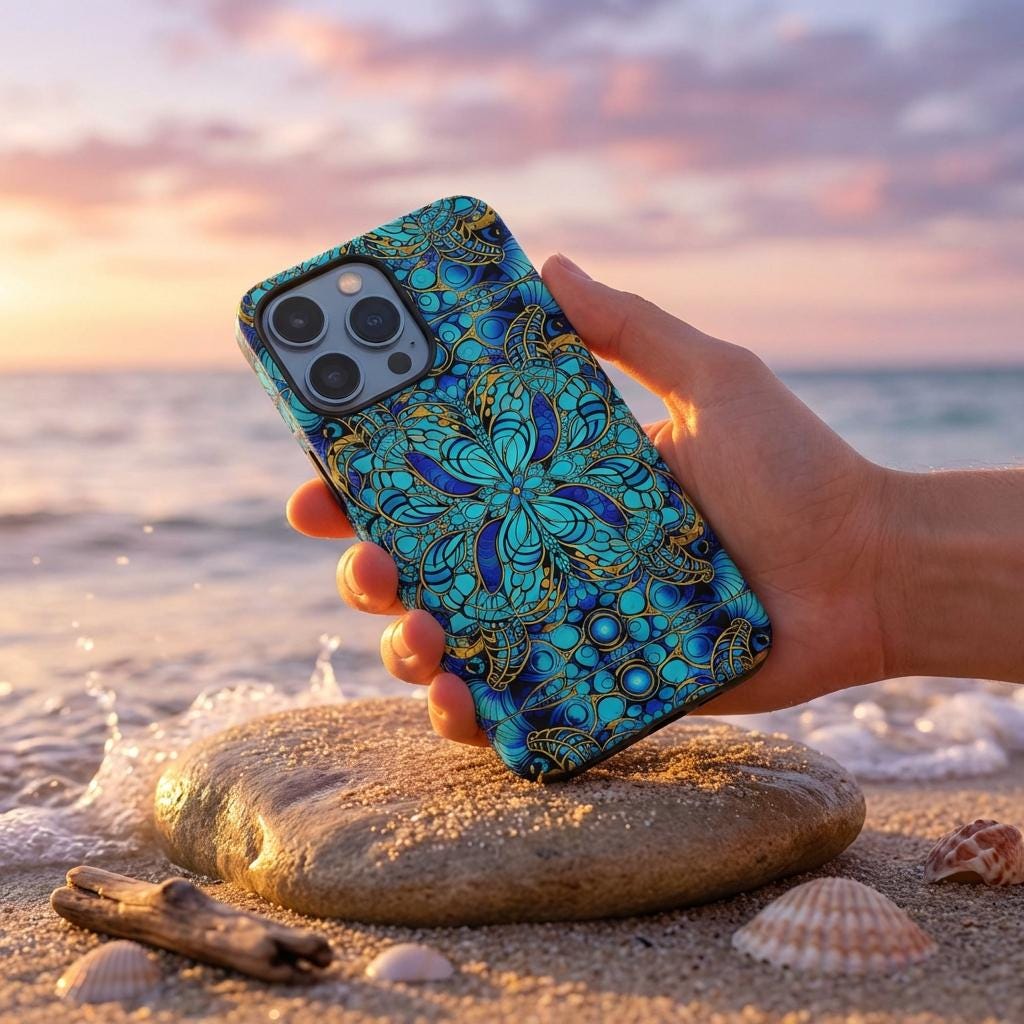Blue Lobsters Android Snap Case - Walt Smith Fiji Ocean Art - Supports ADE Reef Restoration