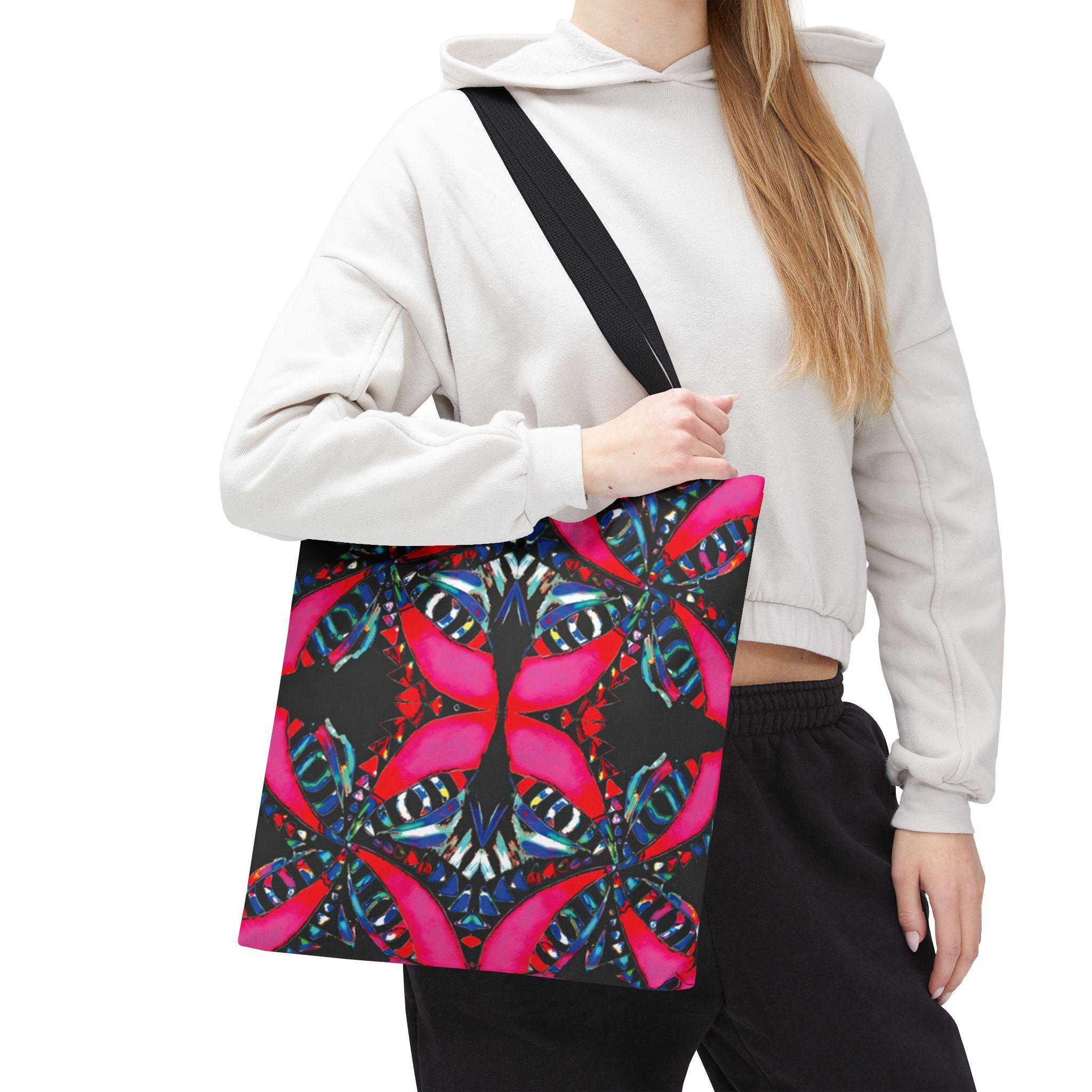 Pink on Black - Tote Bag