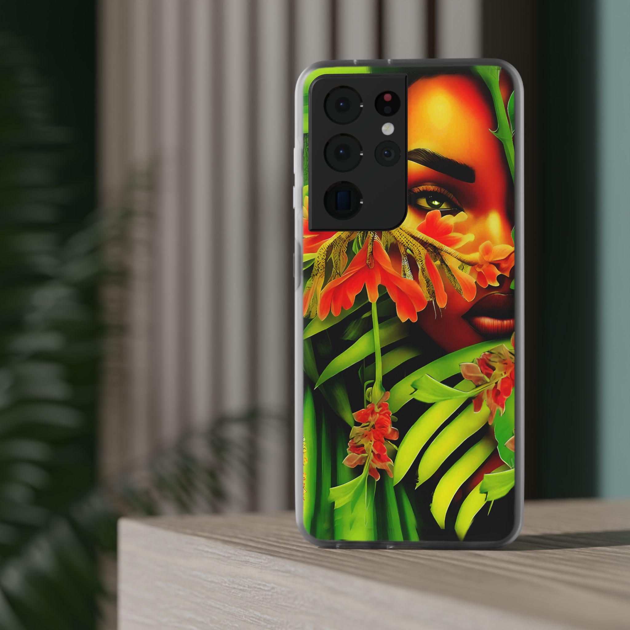 Secret Garden Android Flexi Case - Walt Smith Fiji Ocean Art - Supports ADE Reef Restoration