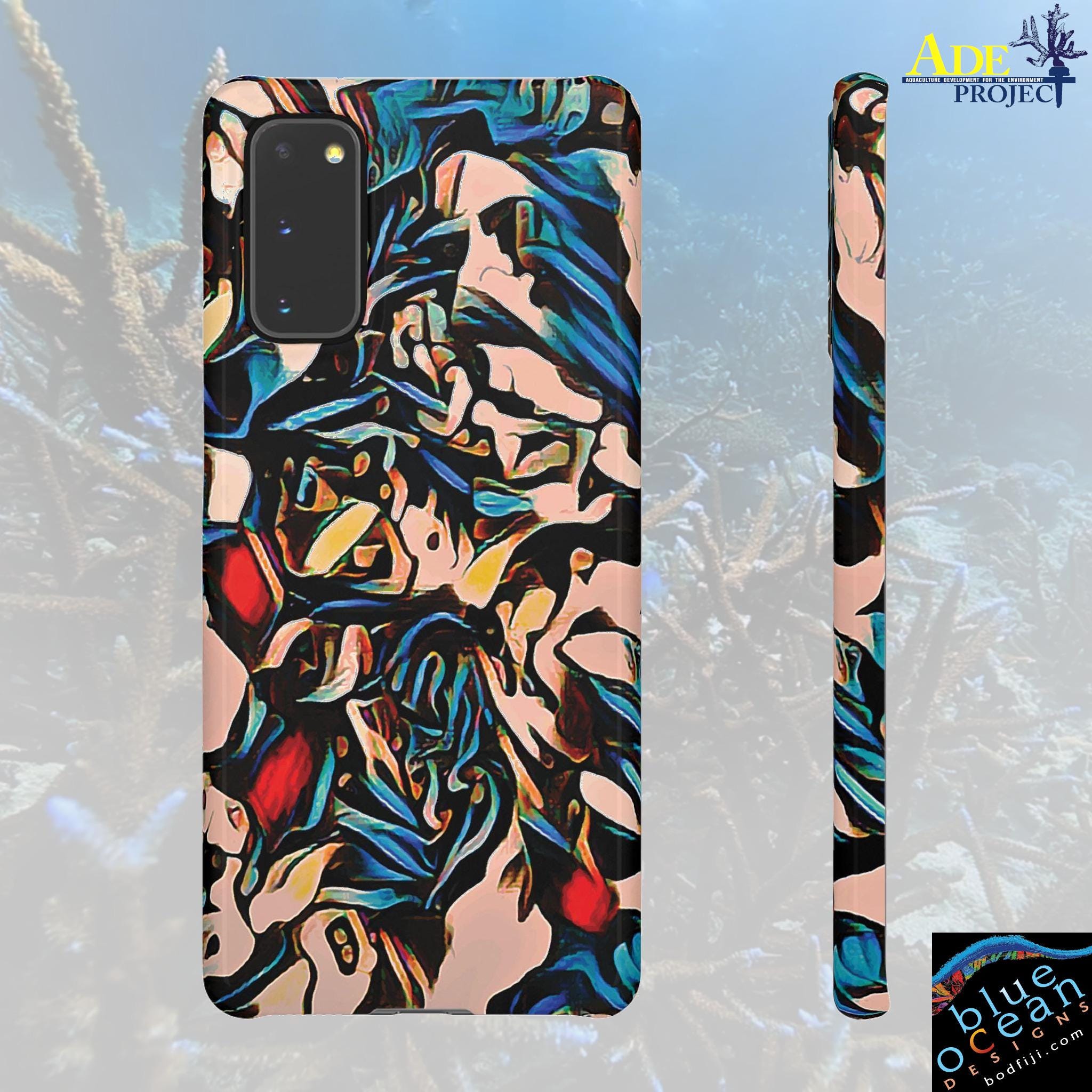 Black Rose Android Snap Case - Walt Smith Fiji Ocean Art - Supports ADE Reef Restoration