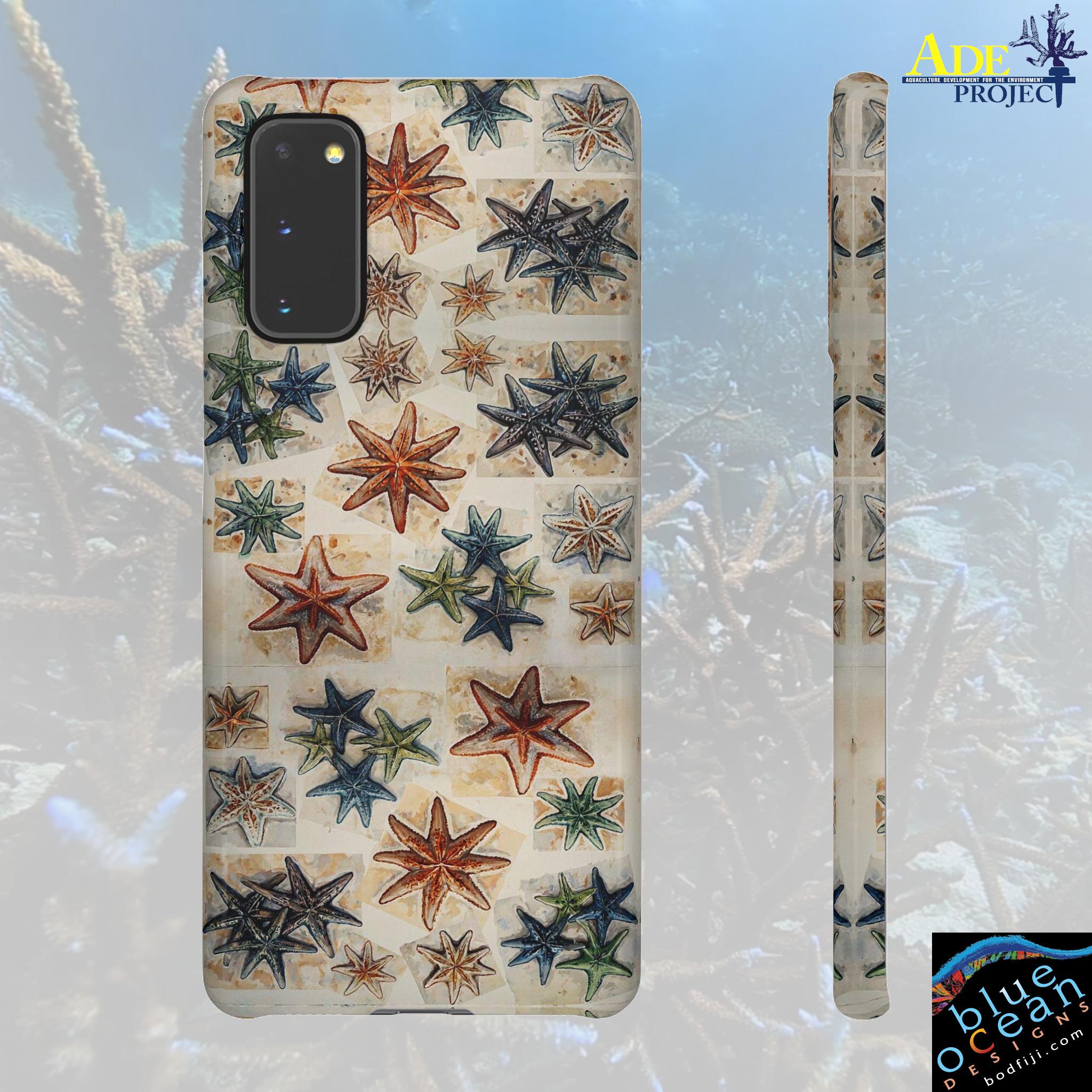 Starfish on the Move Android Snap Case - Walt Smith Fiji Ocean Art - Supports ADE Reef Restoration