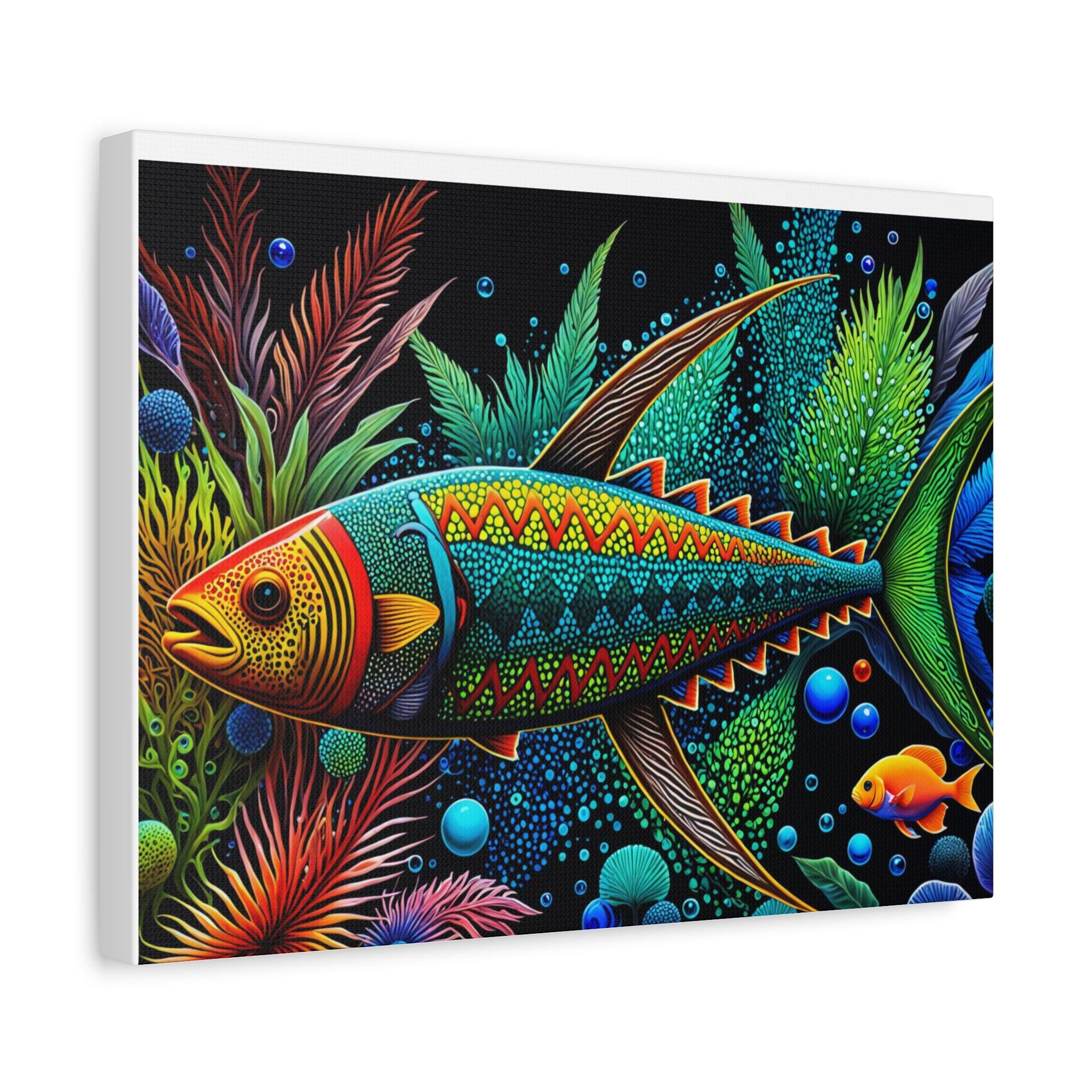 Abo Fish A - Canvas Wall Art