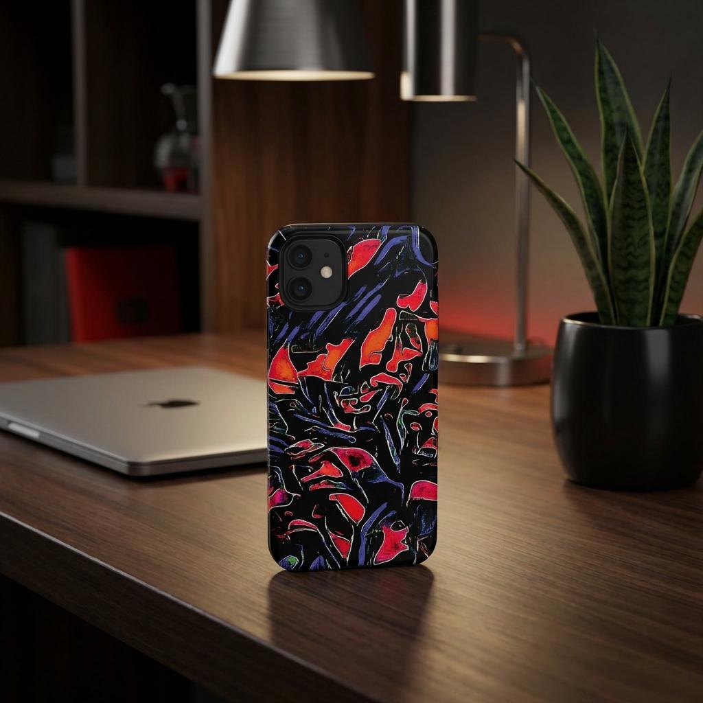Dark Rider iPhone Tough Case - Walt Smith Fiji Ocean Art - Supports ADE Reef Restoration