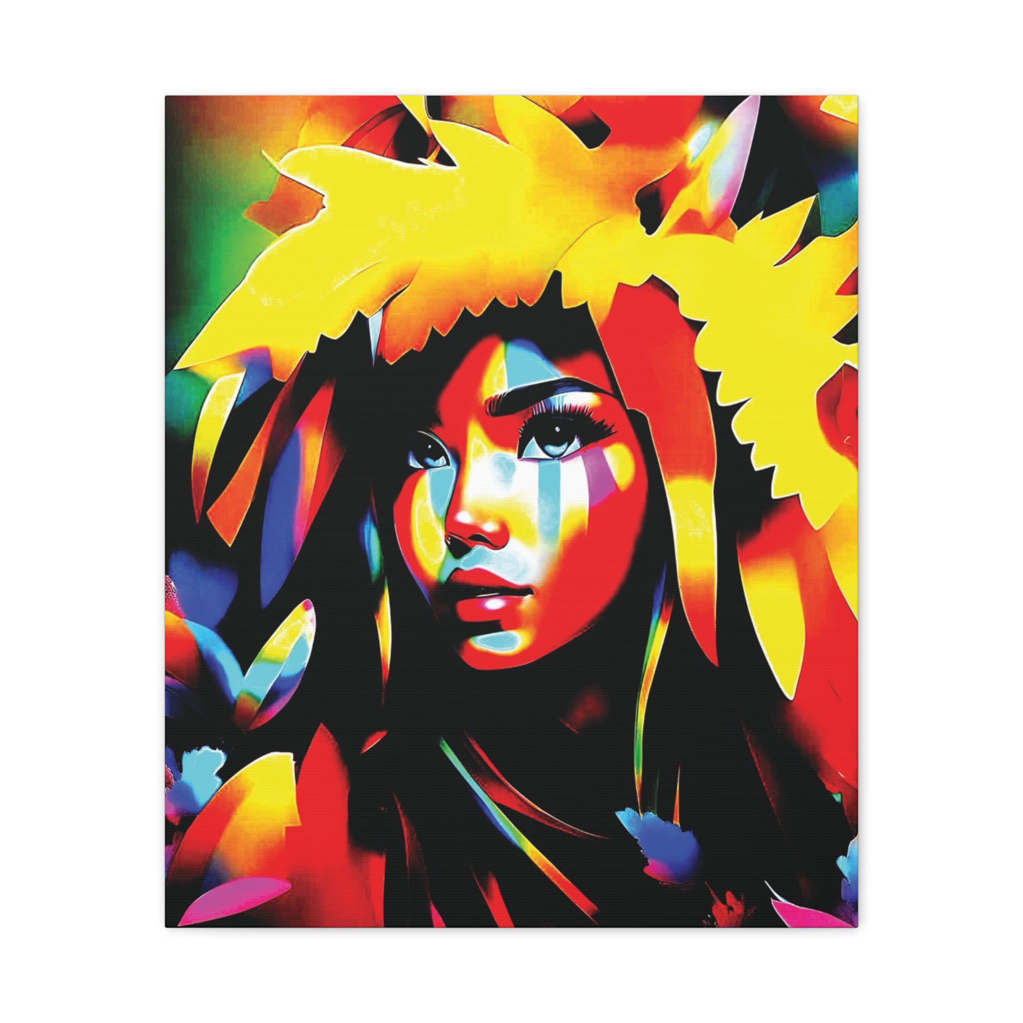 Poly Girl - Canvas Wall Art