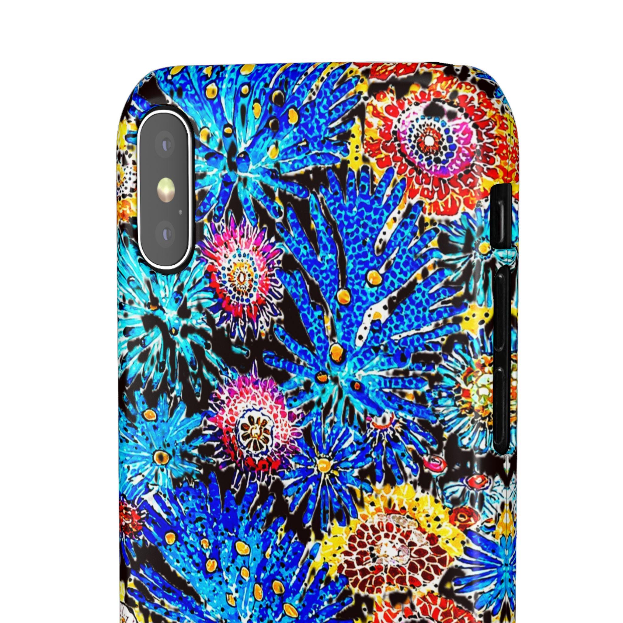 Coral Explosion iPhone Snap Case - Walt Smith Fiji Ocean Art - Supports ADE Reef Restoration