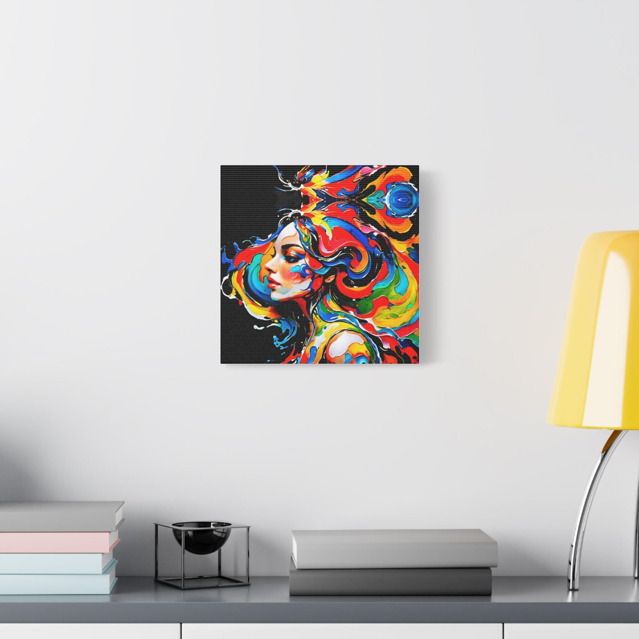 Lady with Paint - Canvas Wall Art