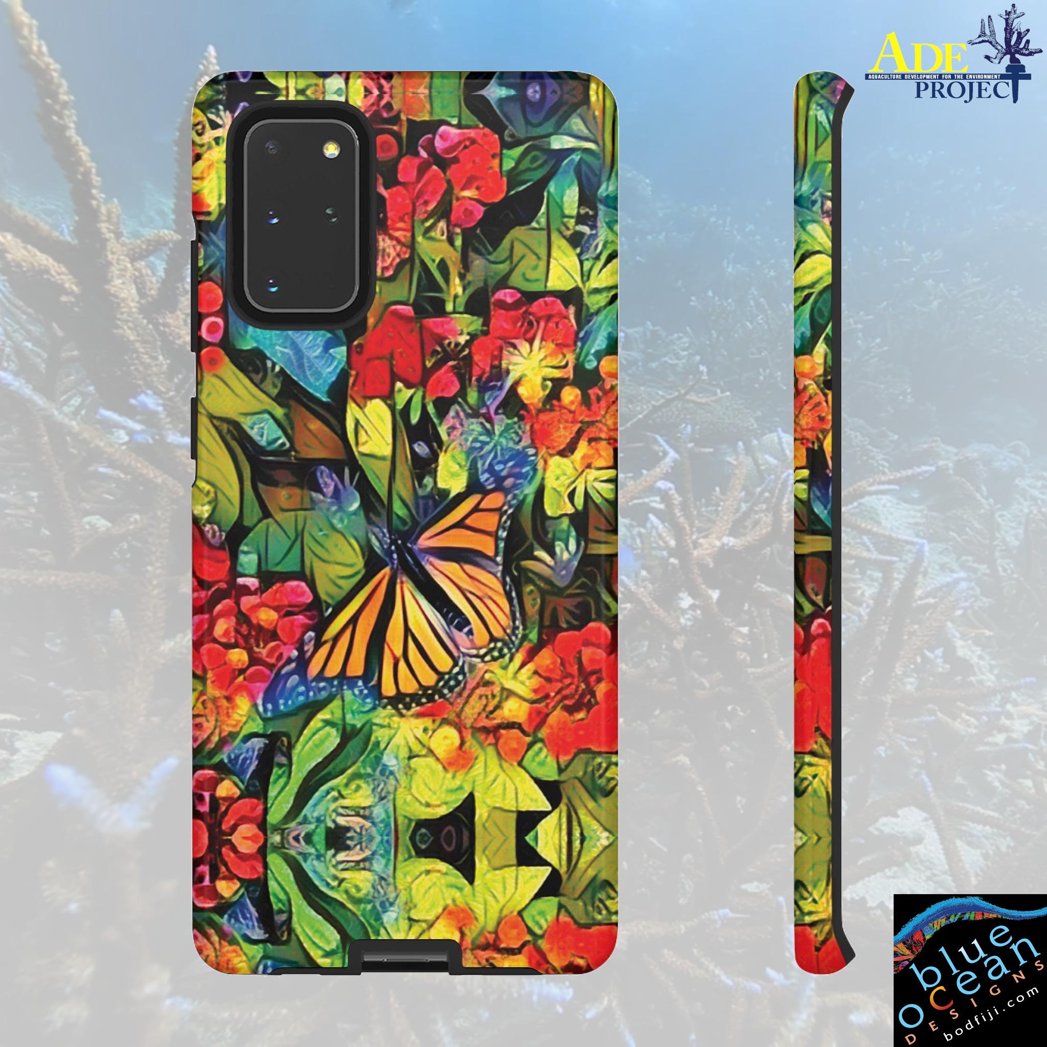 Monarch Garden Android Tough Case - Walt Smith Fiji Ocean Art - Supports ADE Reef Restoration
