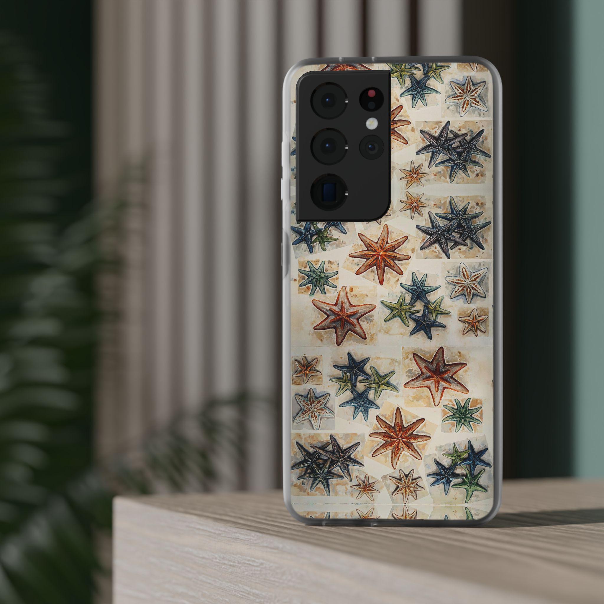 Starfish on the Move Android Flexi Case - Walt Smith Fiji Ocean Art - Supports ADE Reef Restoration