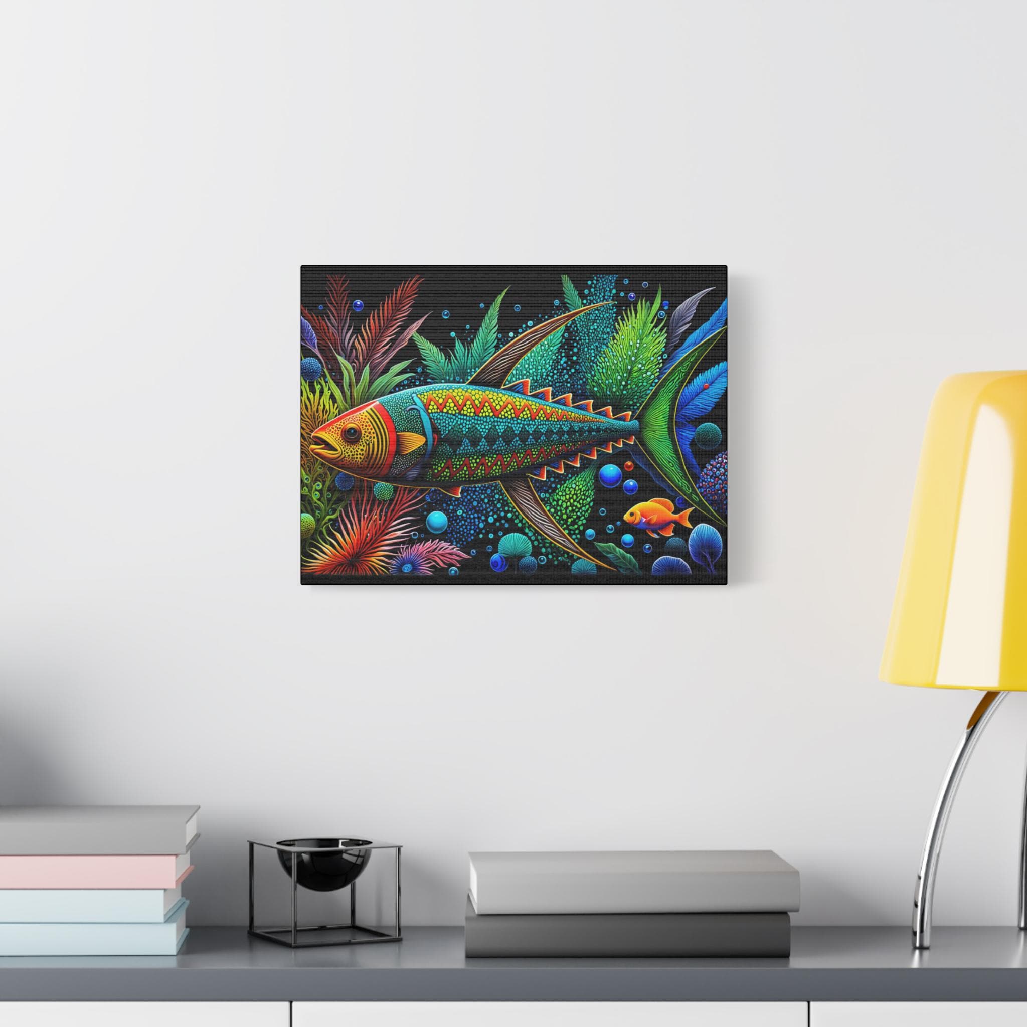 Abo Fish A - Canvas Wall Art