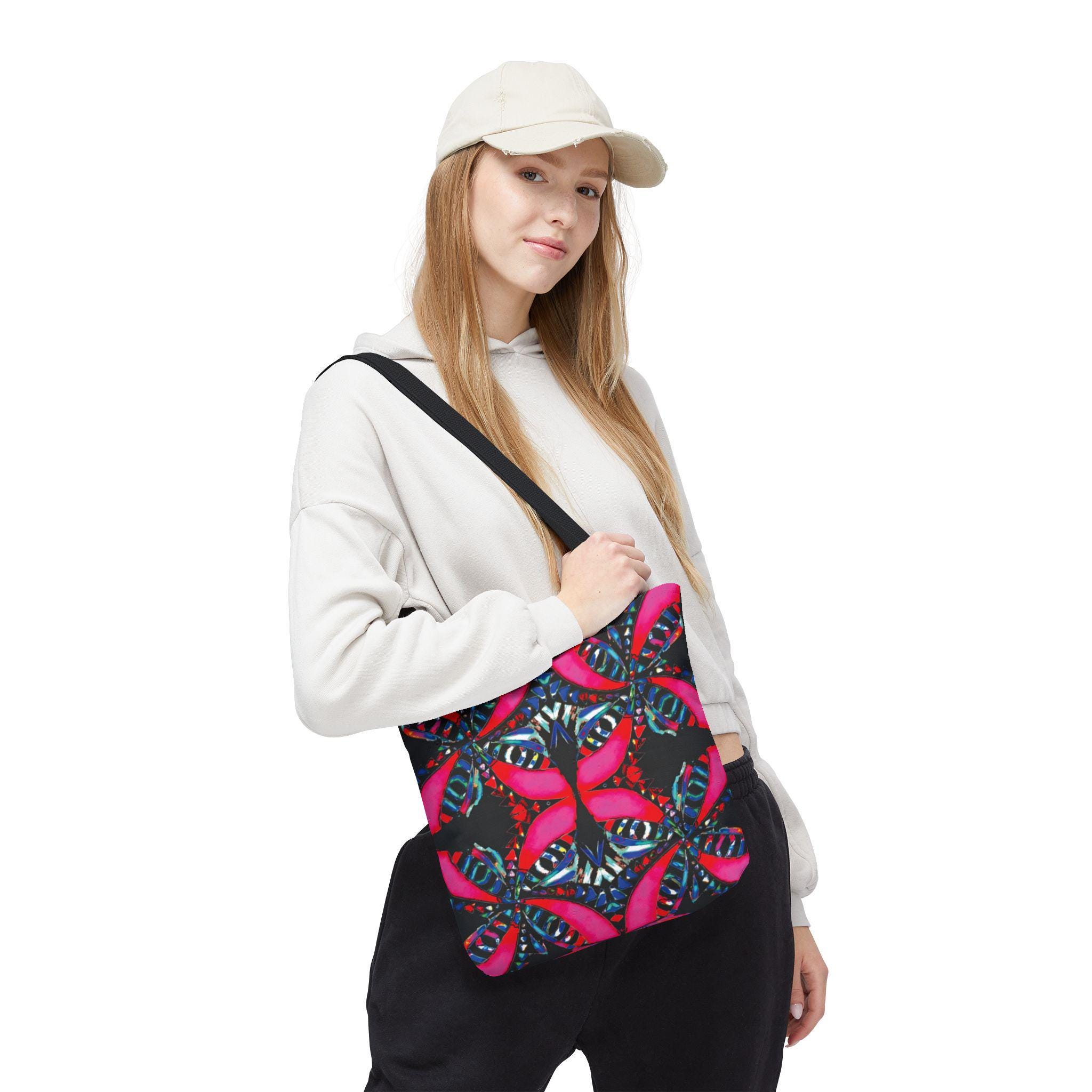 Pink on Black - Tote Bag