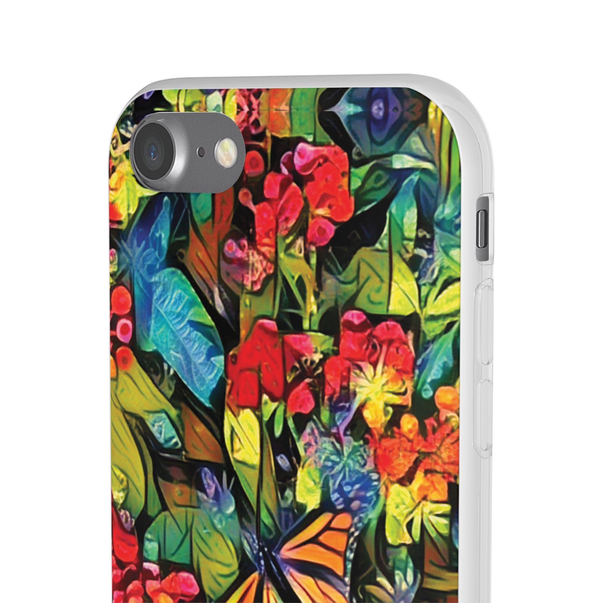 Monarch Garden iPhone Flexi Case - Walt Smith Fiji Ocean Art - Supports ADE Reef Restoration