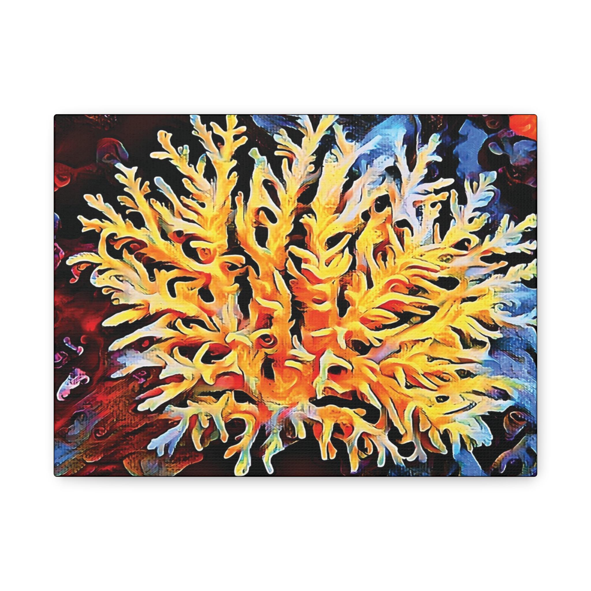 Gold Striker Canvas Wall Art