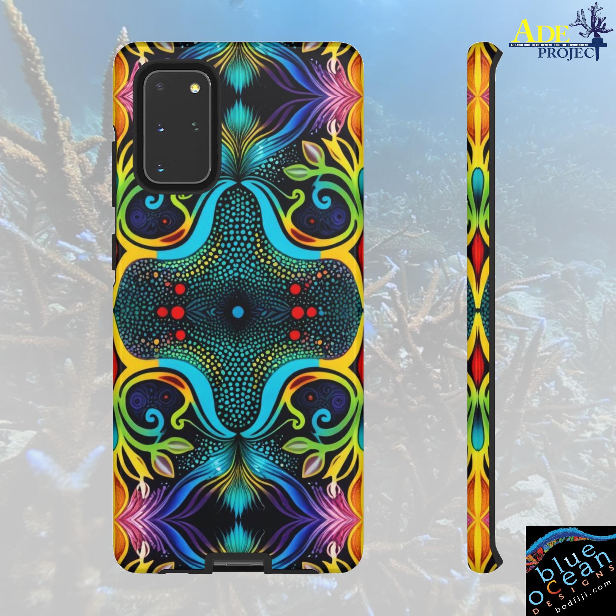 Psychedelic Abo Android Tough Case - Walt Smith Fiji Ocean Art - Supports ADE Reef Restoration