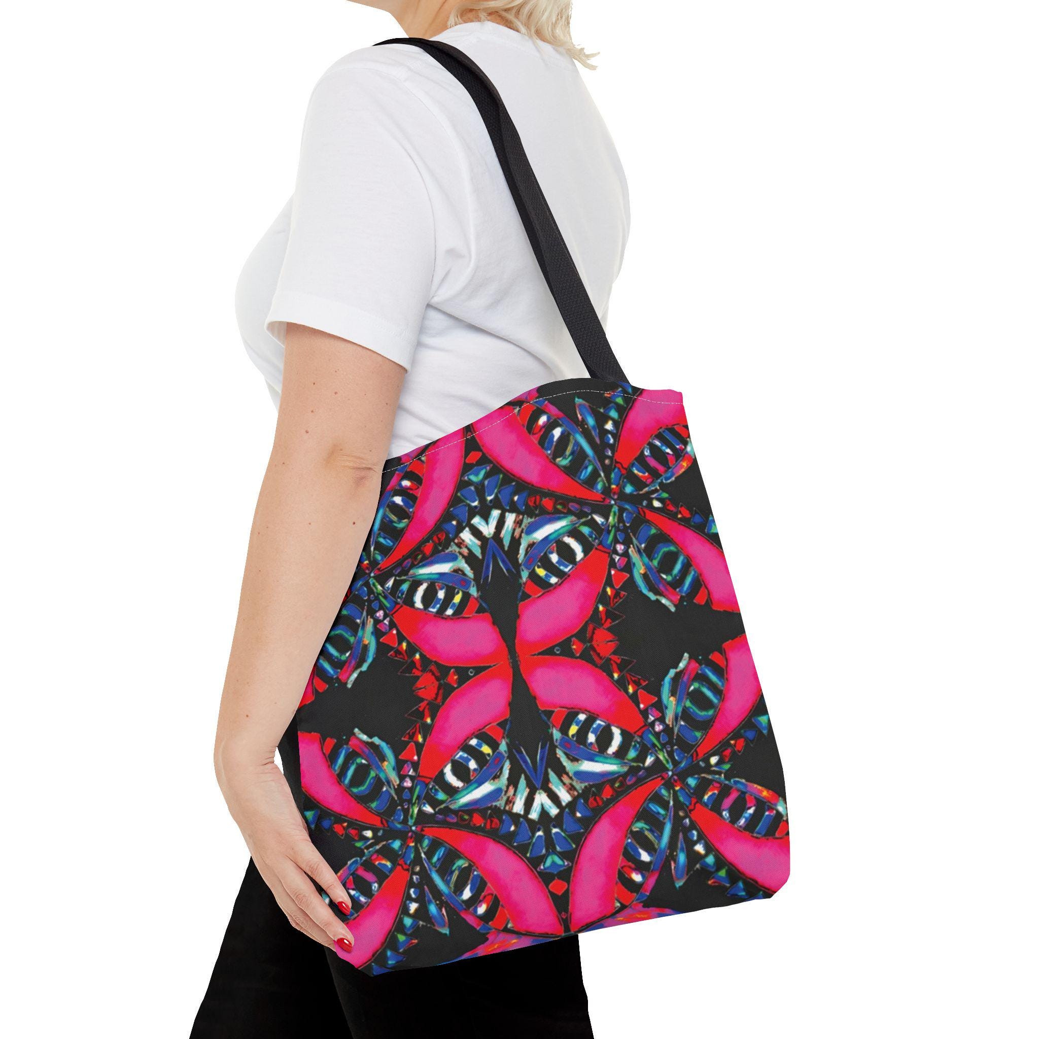 Pink on Black - Tote Bag