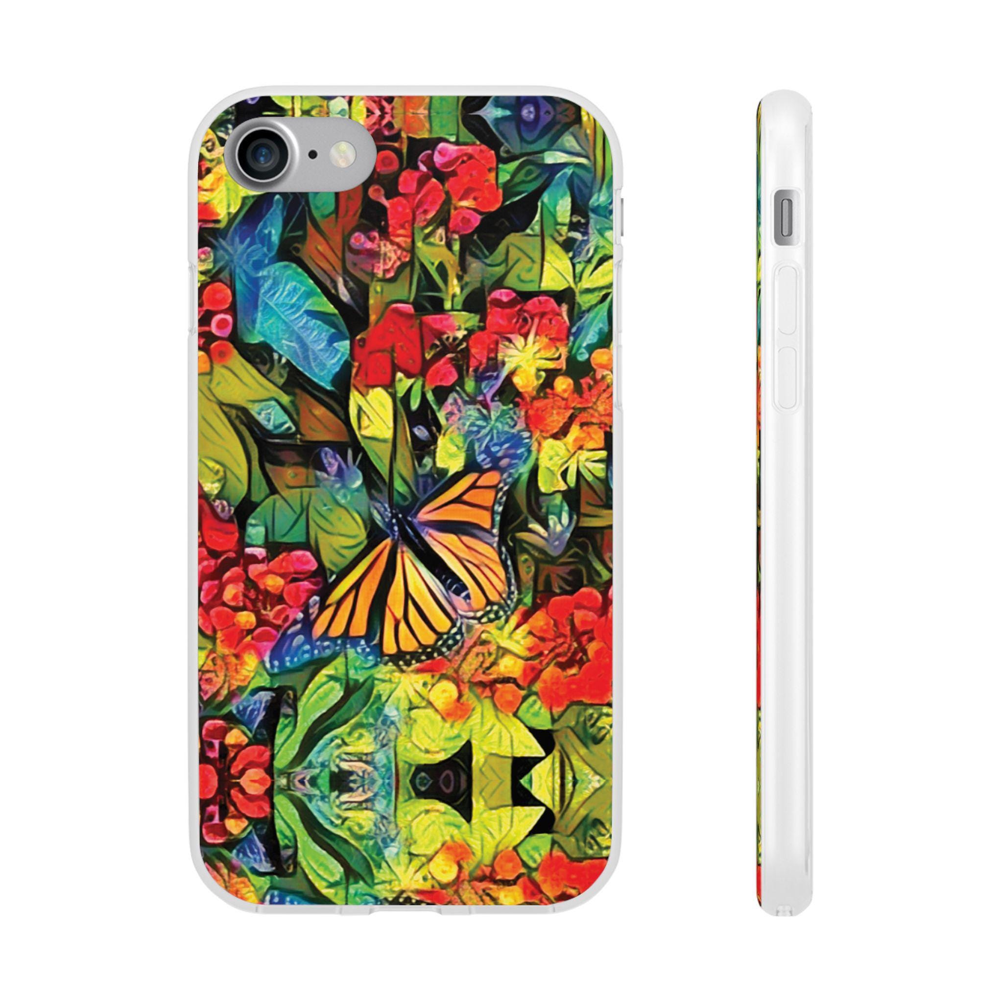 Monarch Garden iPhone Flexi Case - Walt Smith Fiji Ocean Art - Supports ADE Reef Restoration