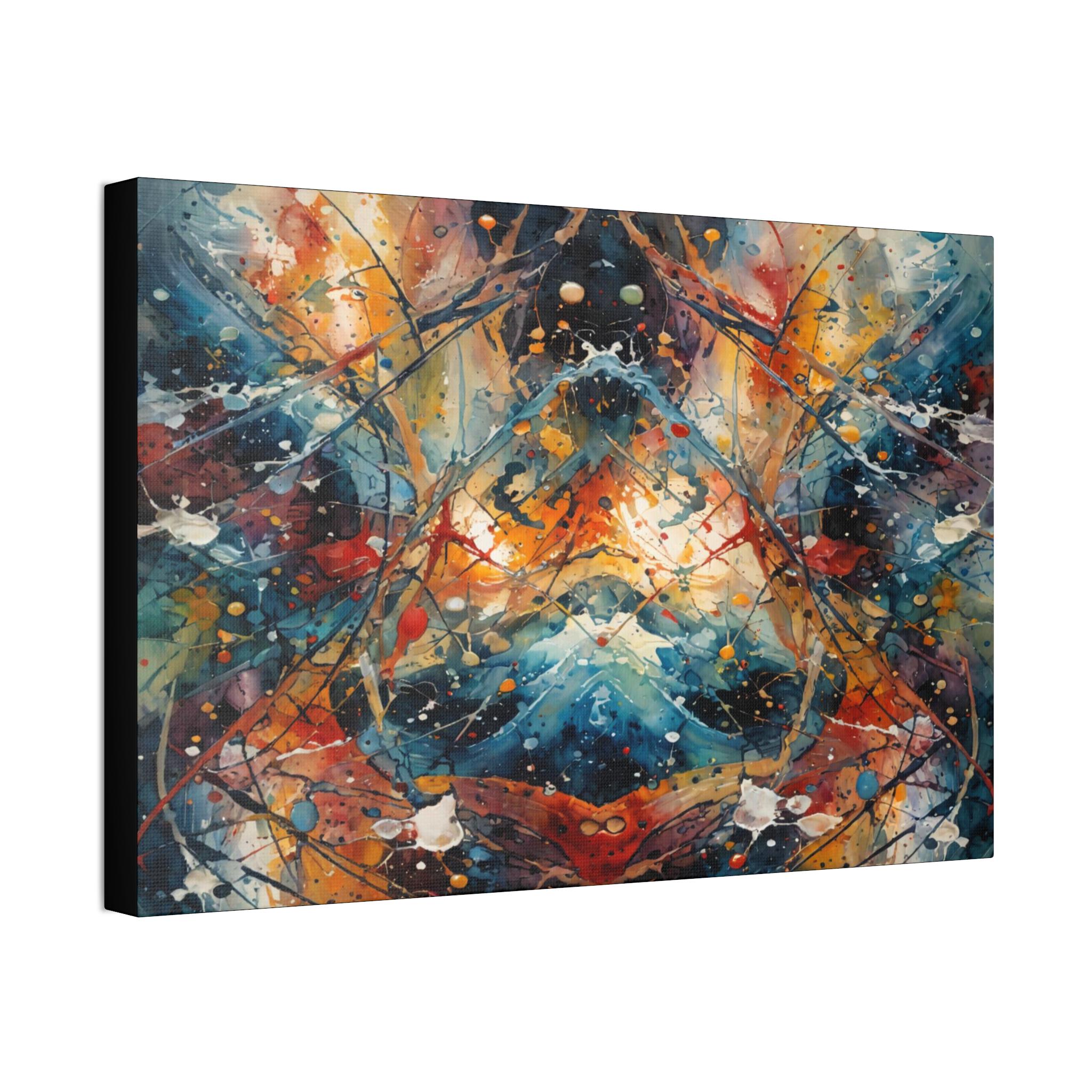 Red Scribe 3 Canvas Wall Art