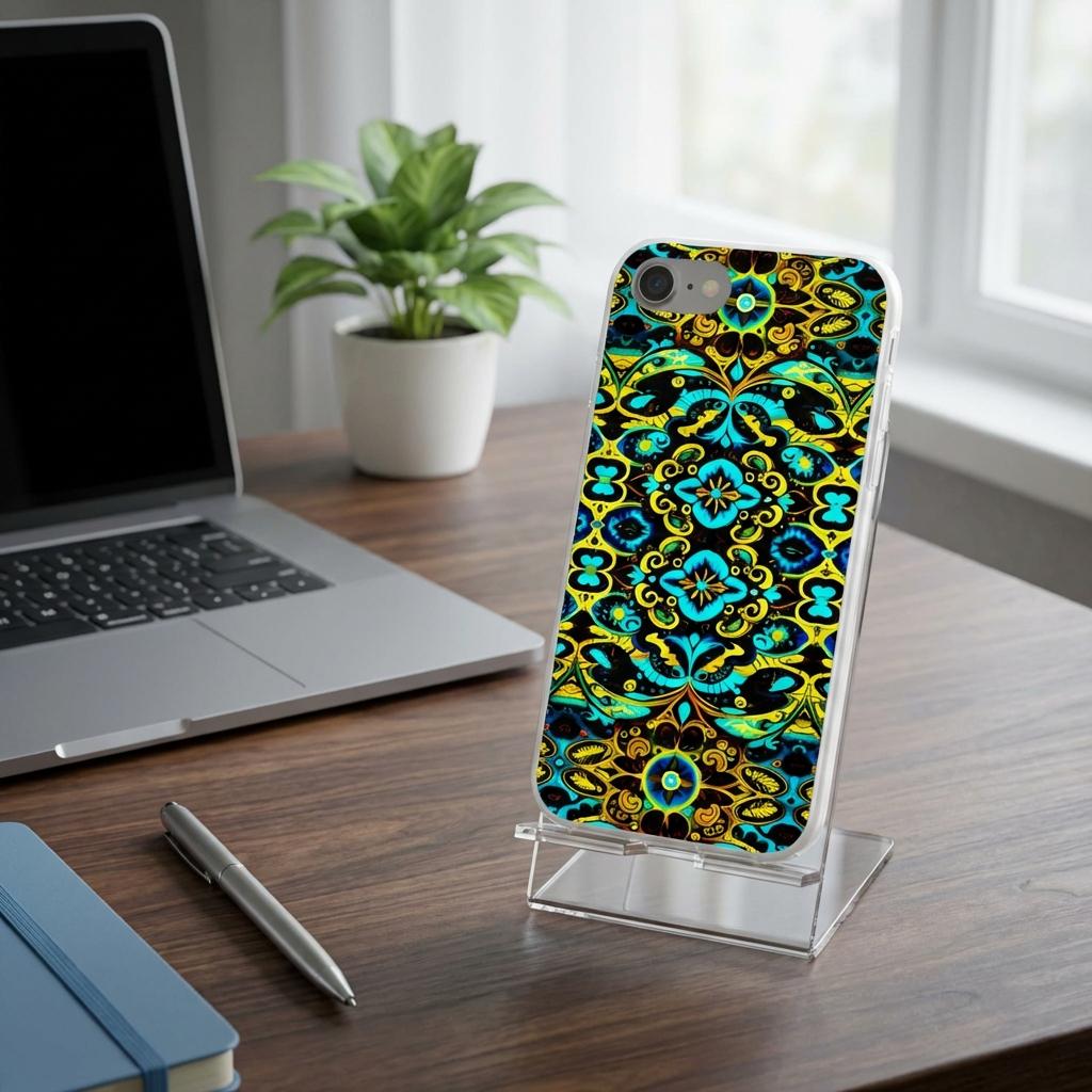 Blue Lace iPhone Flexi Case - Walt Smith Fiji Ocean Art - Supports ADE Reef Restoration
