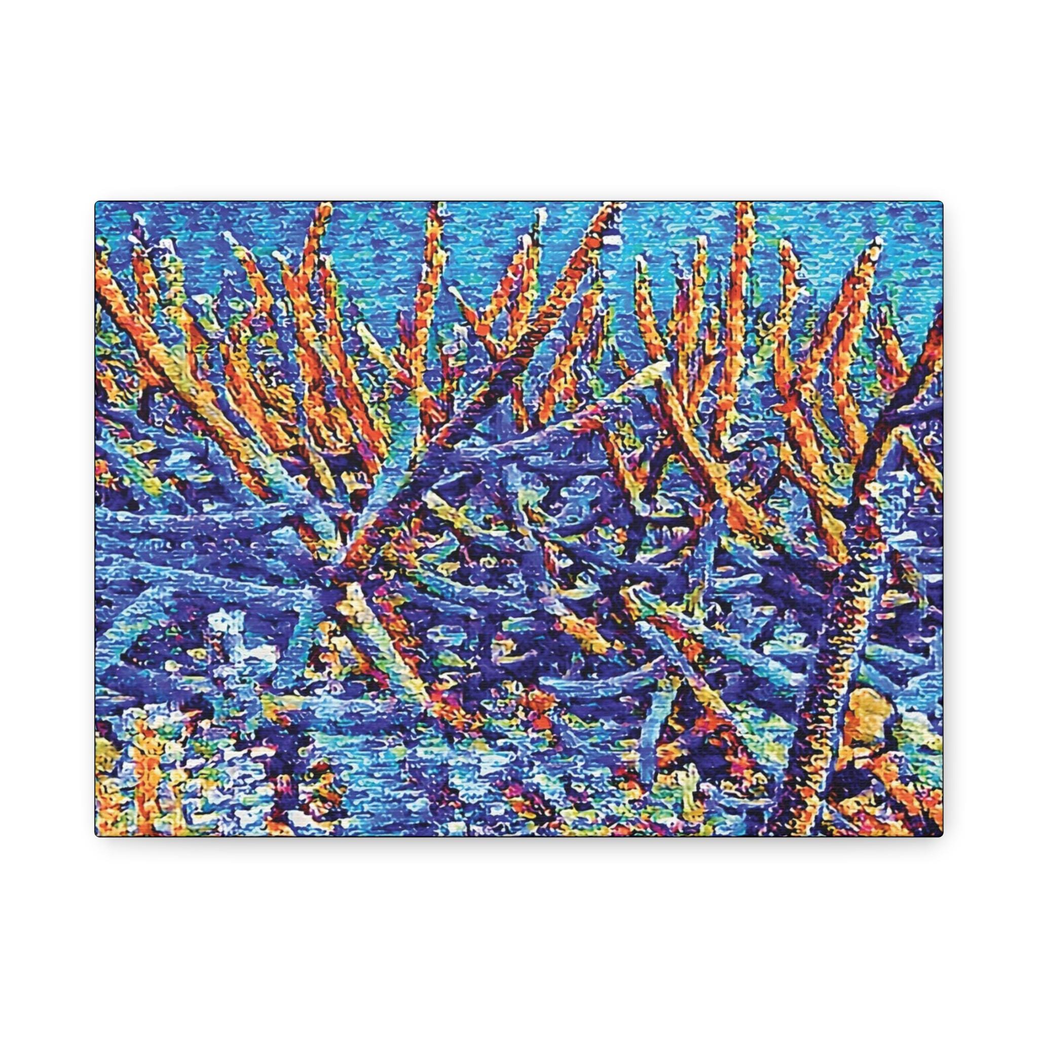 Stag Garden Canvas Wall Art