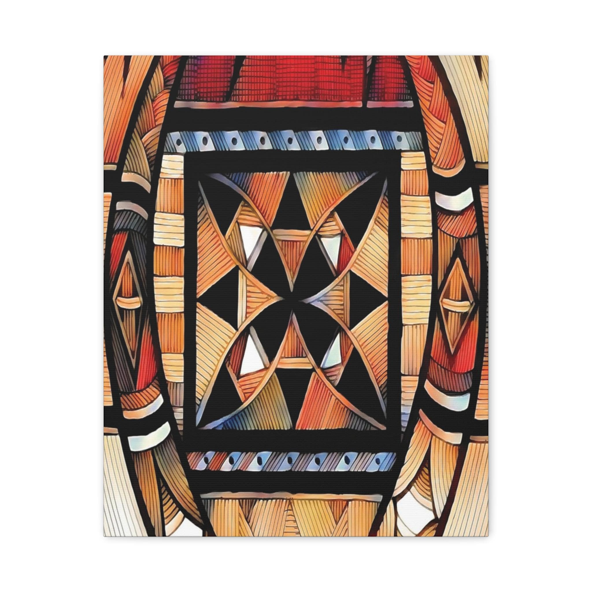 Tapa Trees - Canvas Wall Art