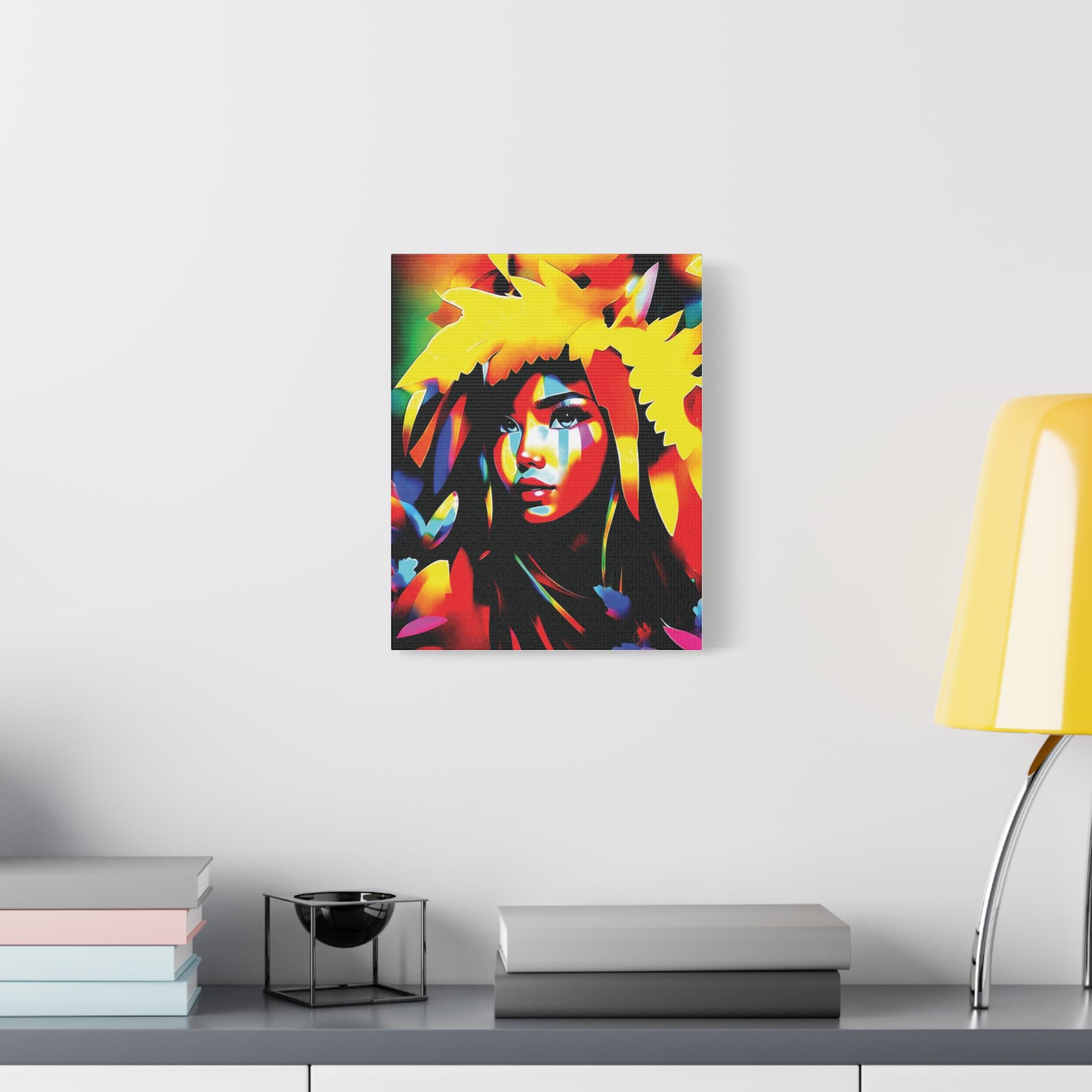 Poly Girl - Canvas Wall Art