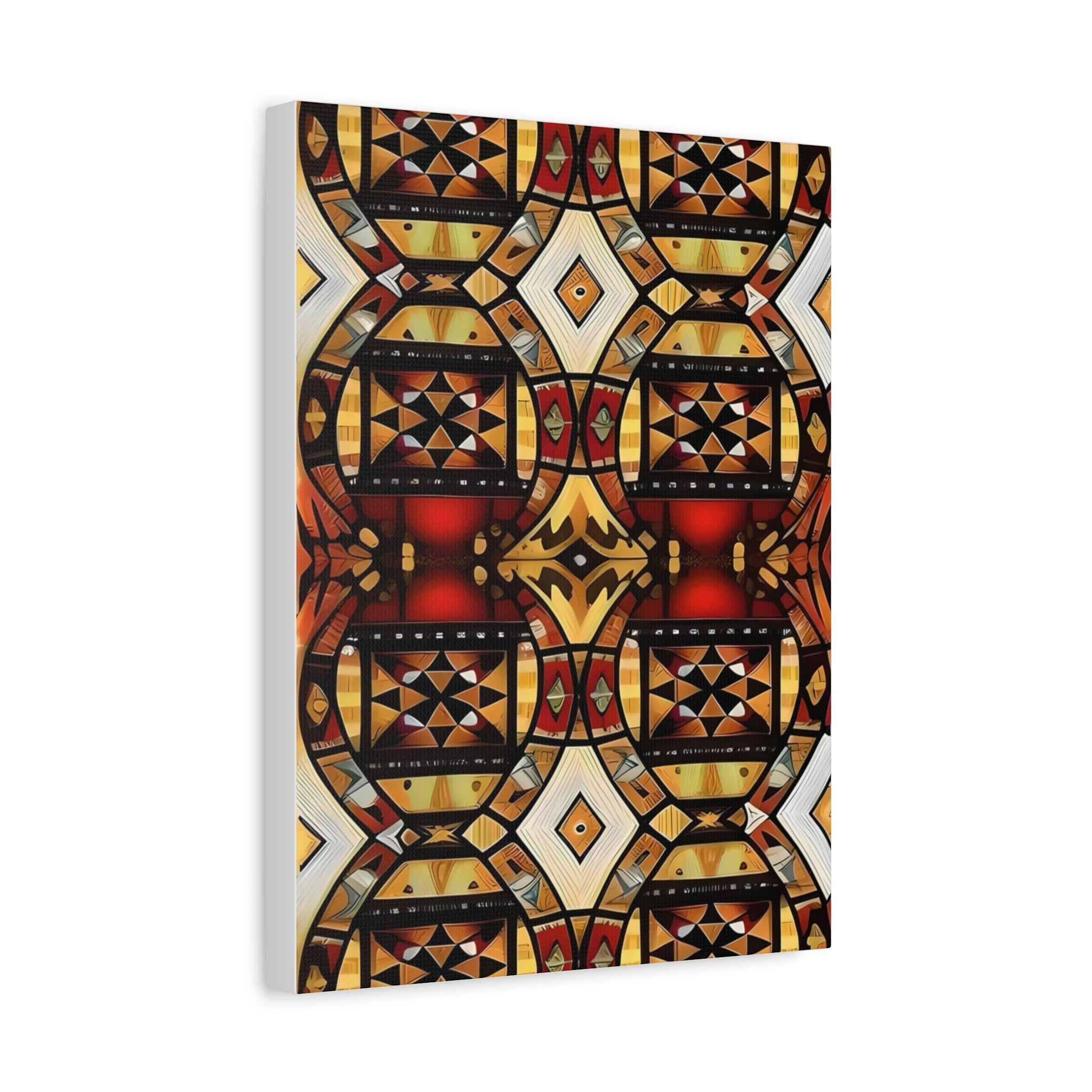 Tapa Squares A - Canvas Wall Art
