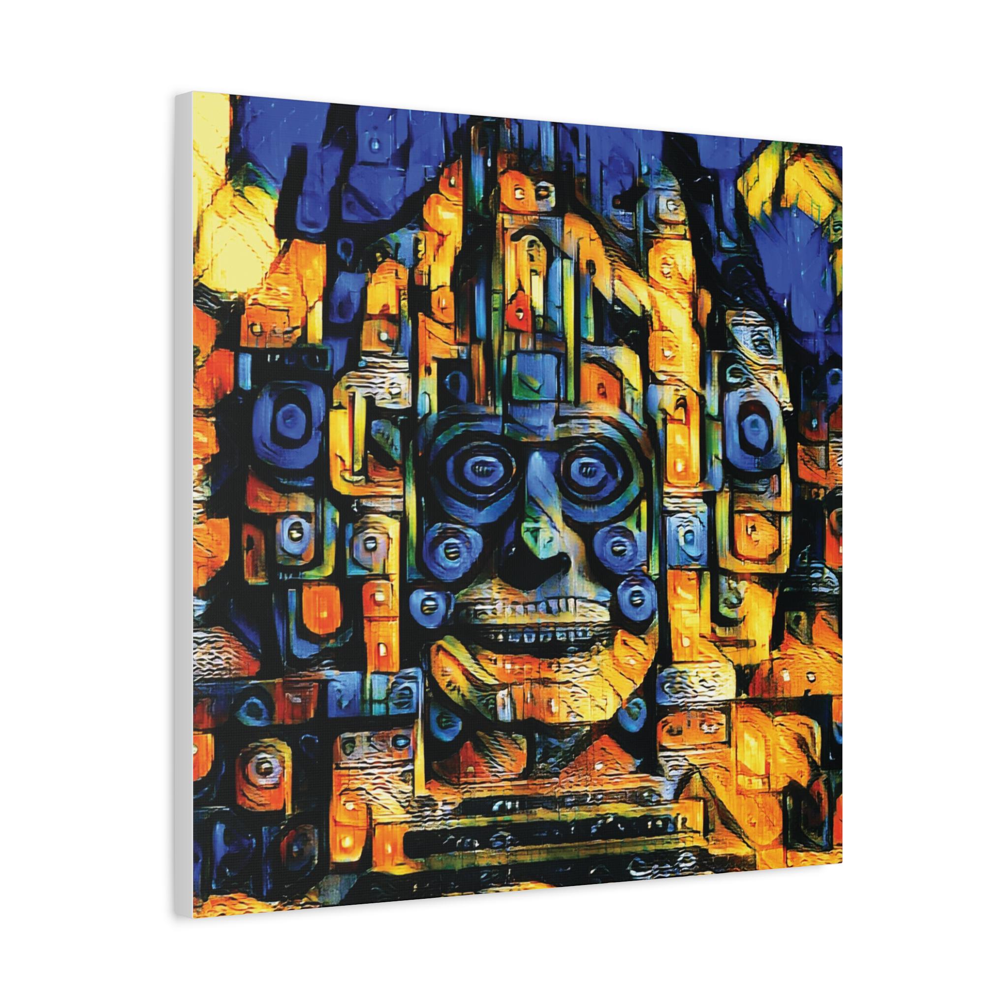 Purple Face - Canvas Wall Art
