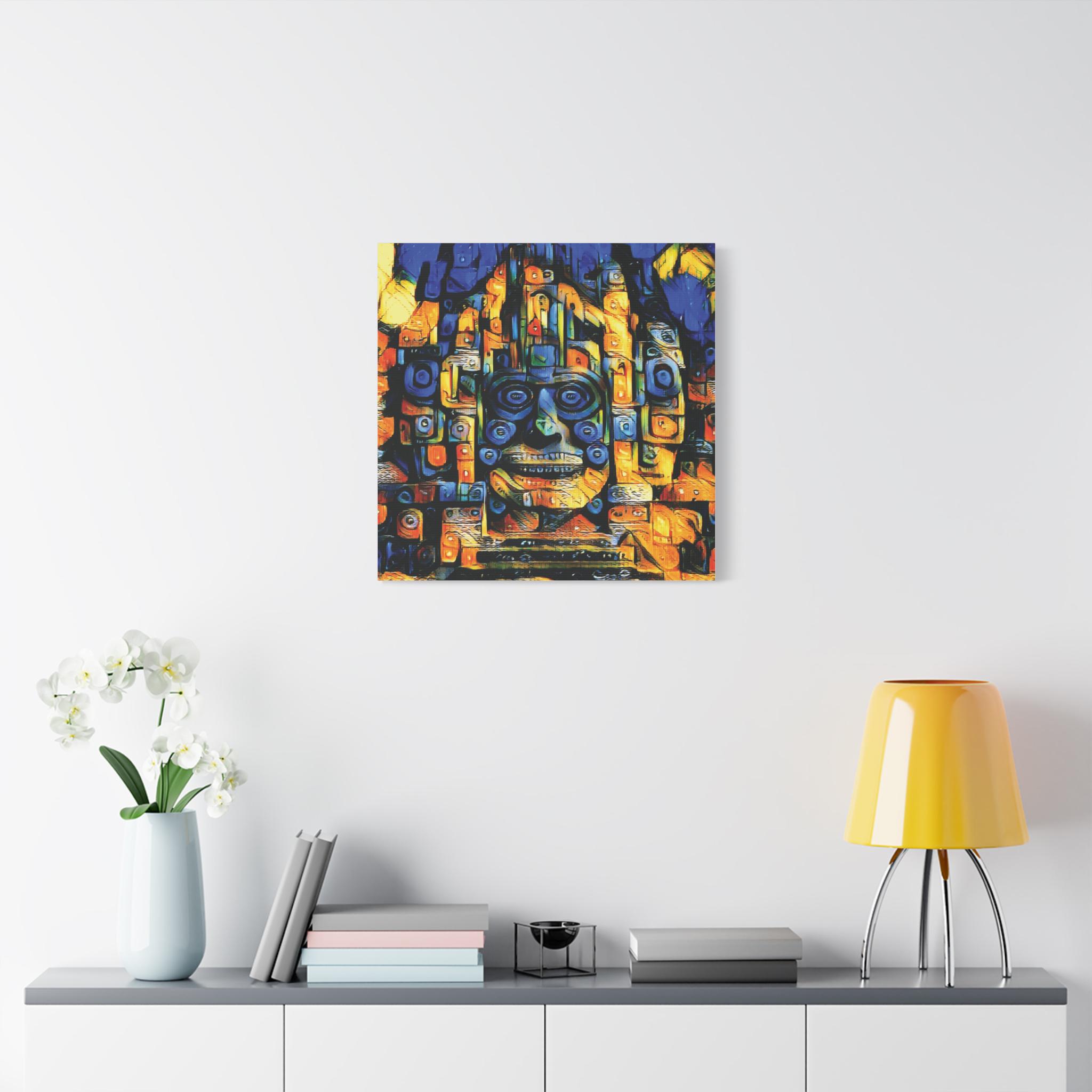 Purple Face - Canvas Wall Art