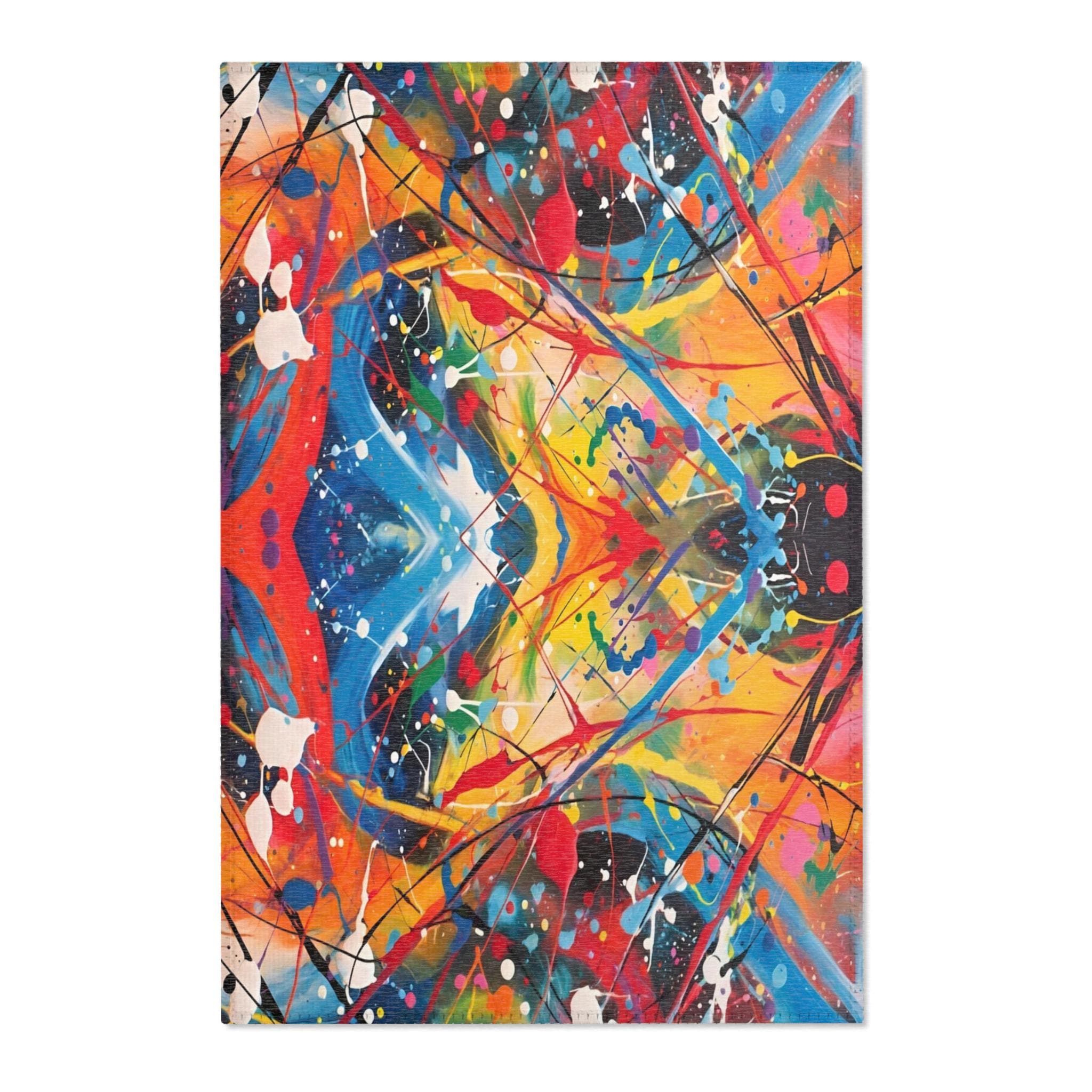 Red Scribe 2 - Area Rug