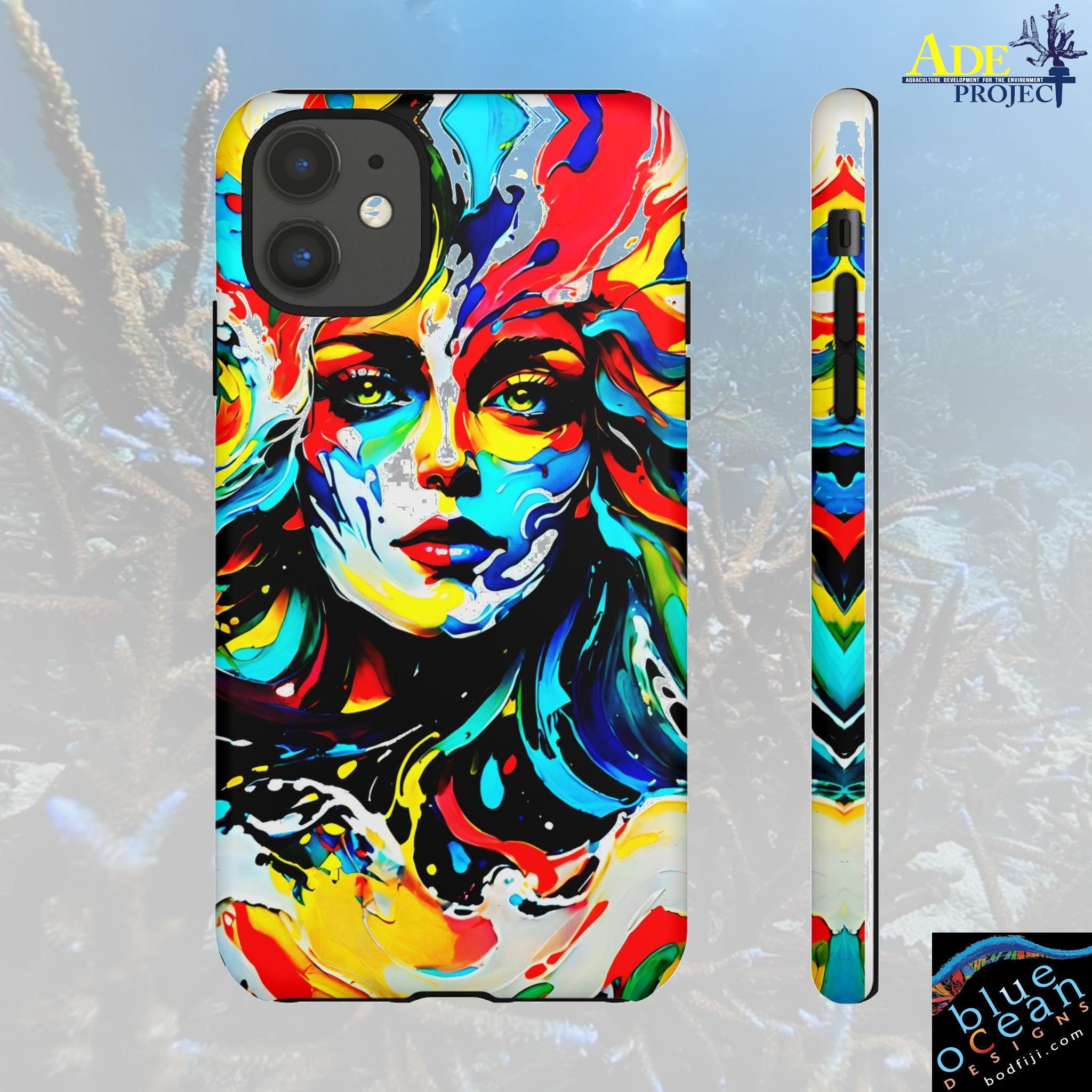 Wild Night iPhone Tough Case - Walt Smith Fiji Ocean Art - Supports ADE Reef Restoration
