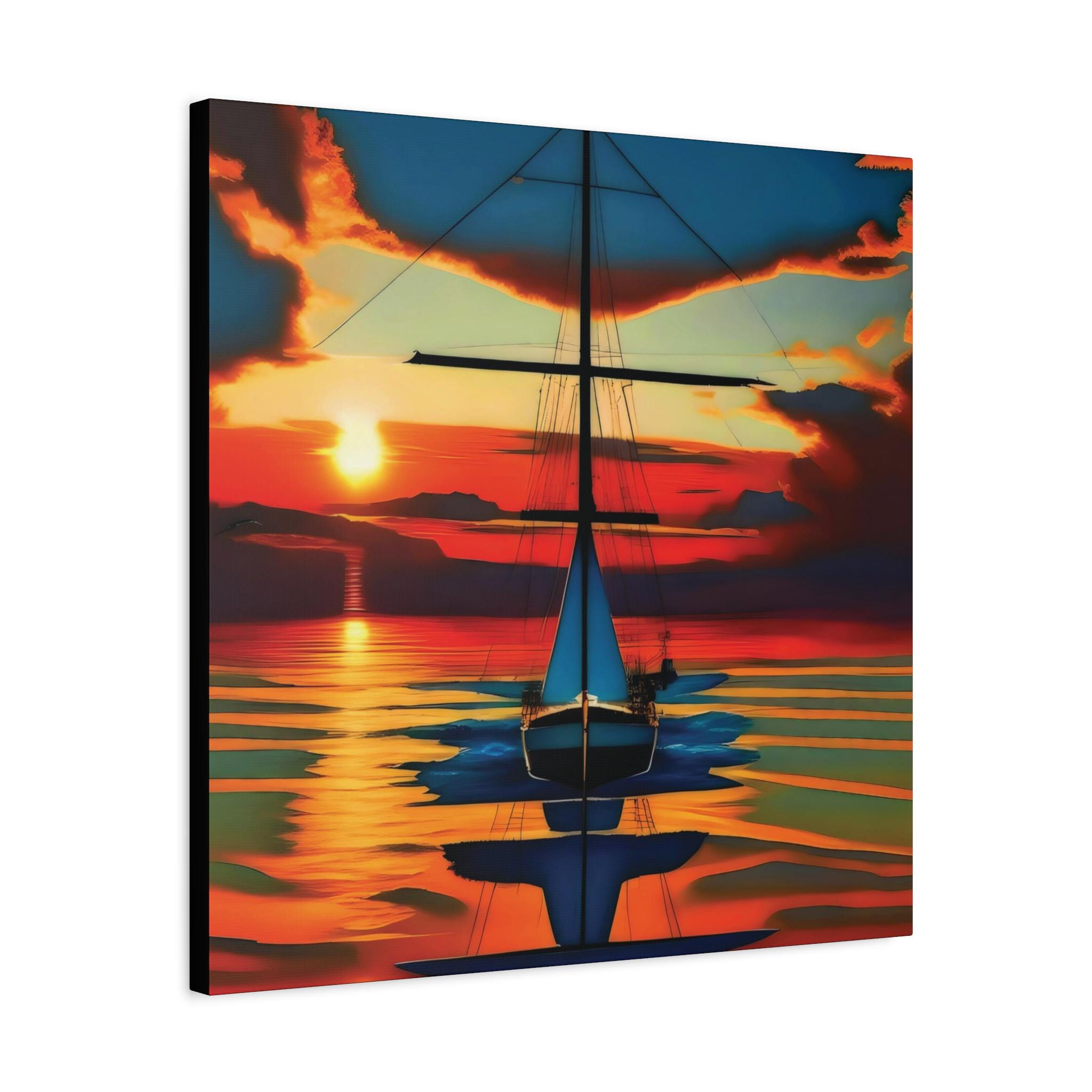 Night On The Water Canvas Wall Art