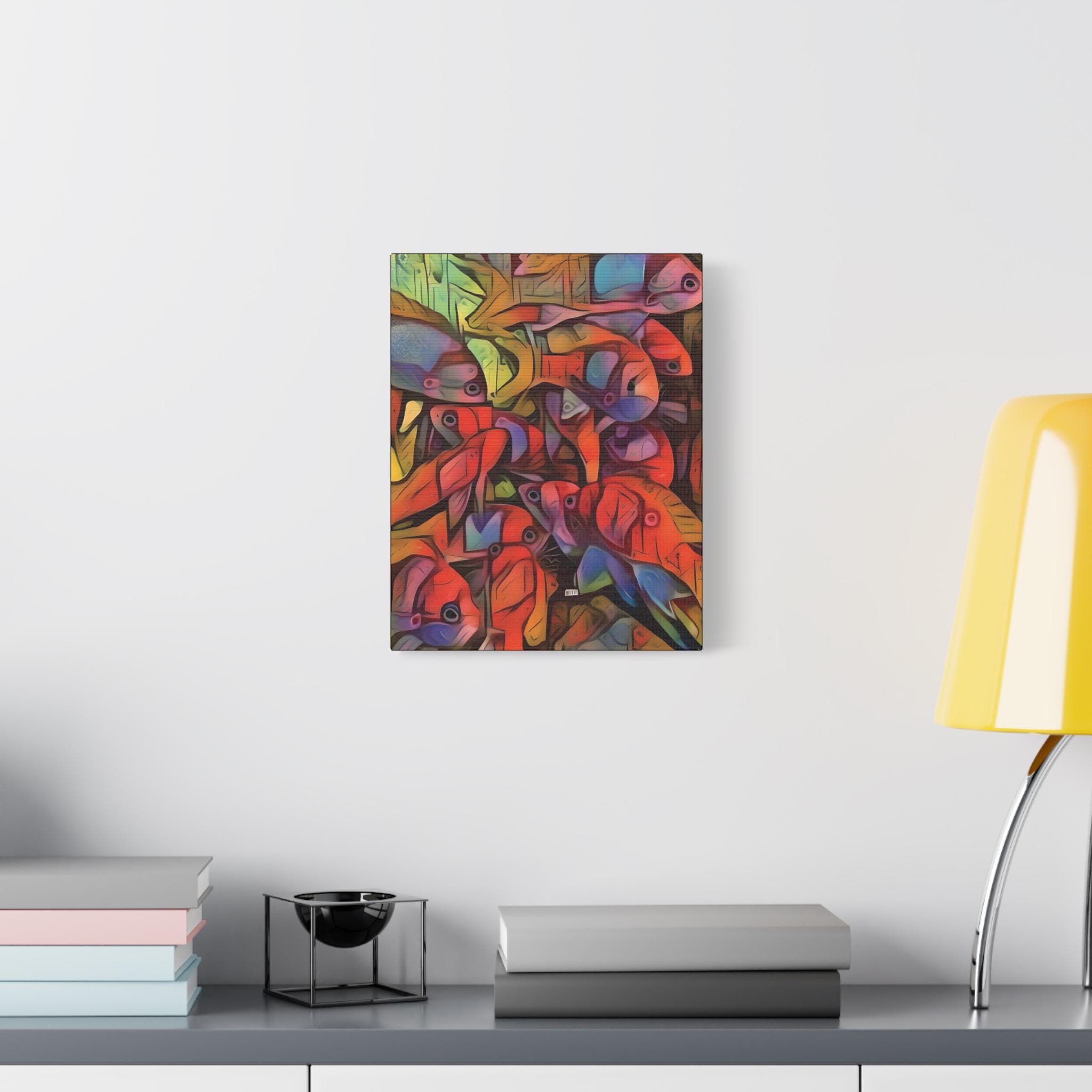 Square Backs Left Canvas Wall Art
