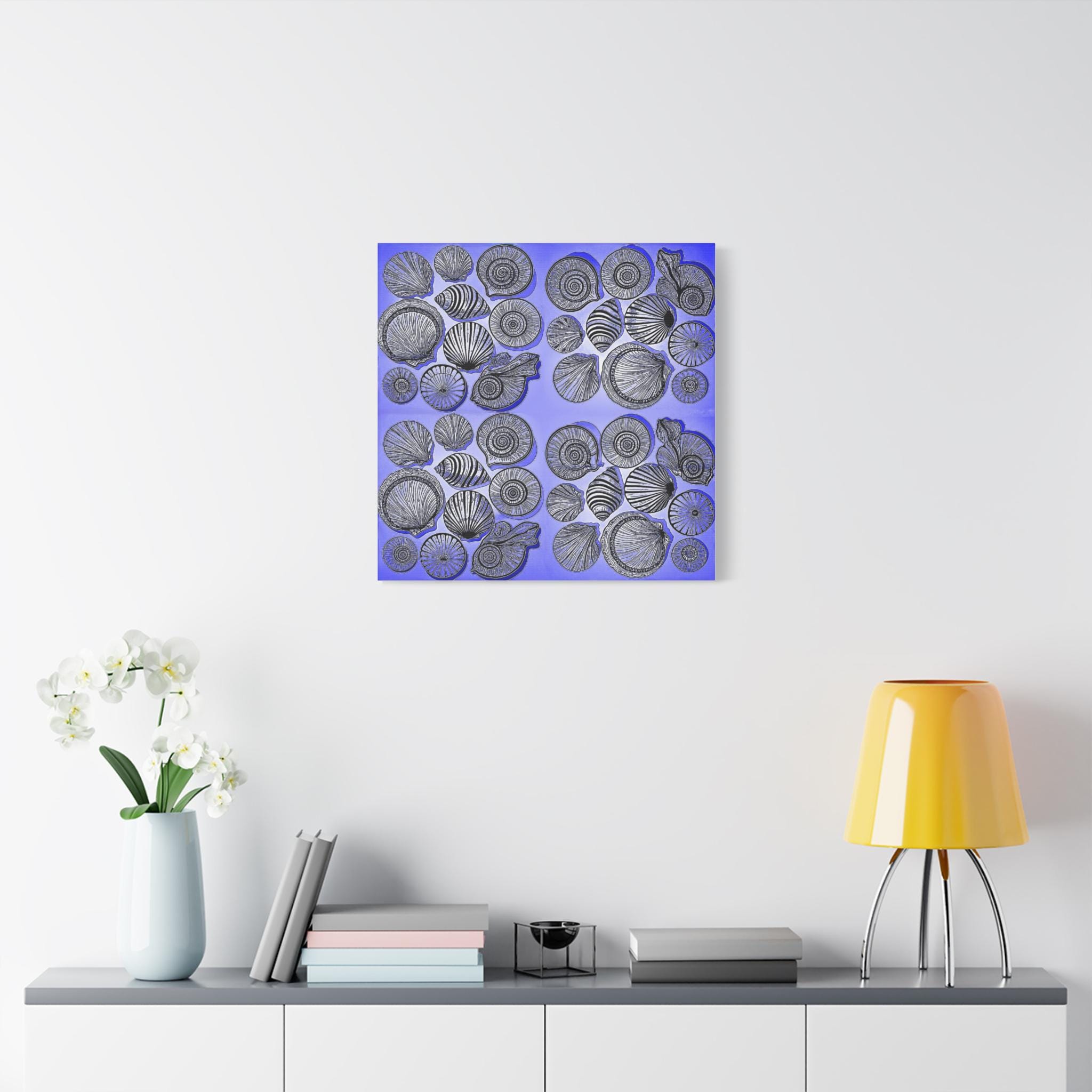 Shells Blue - Canvas Wall Art