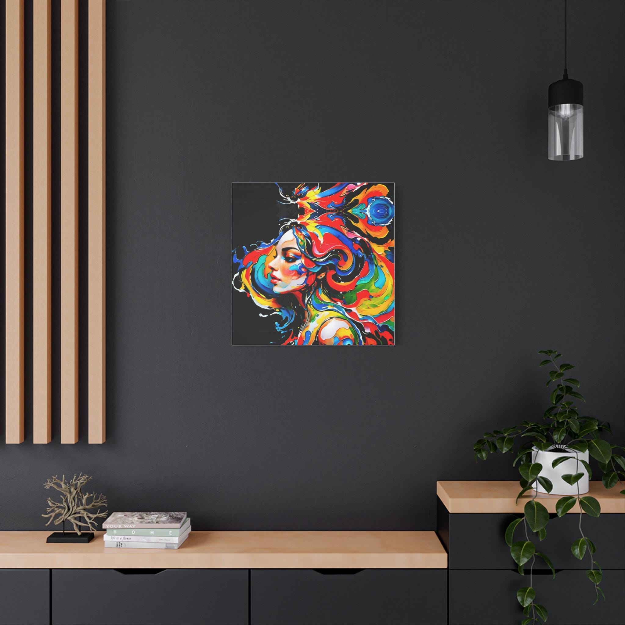 Lady with Paint - Canvas Wall Art