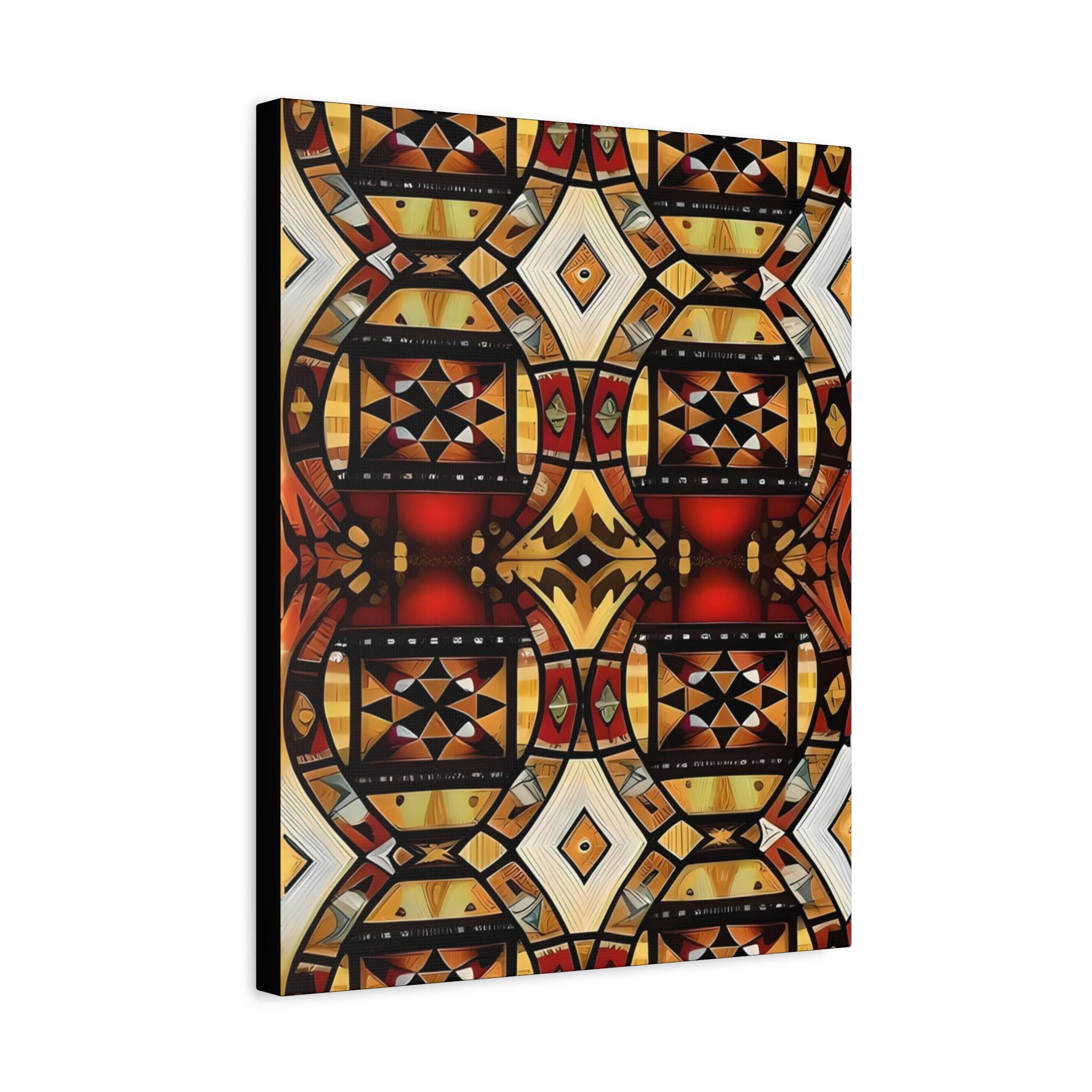 Tapa Squares A Canvas Wall Art