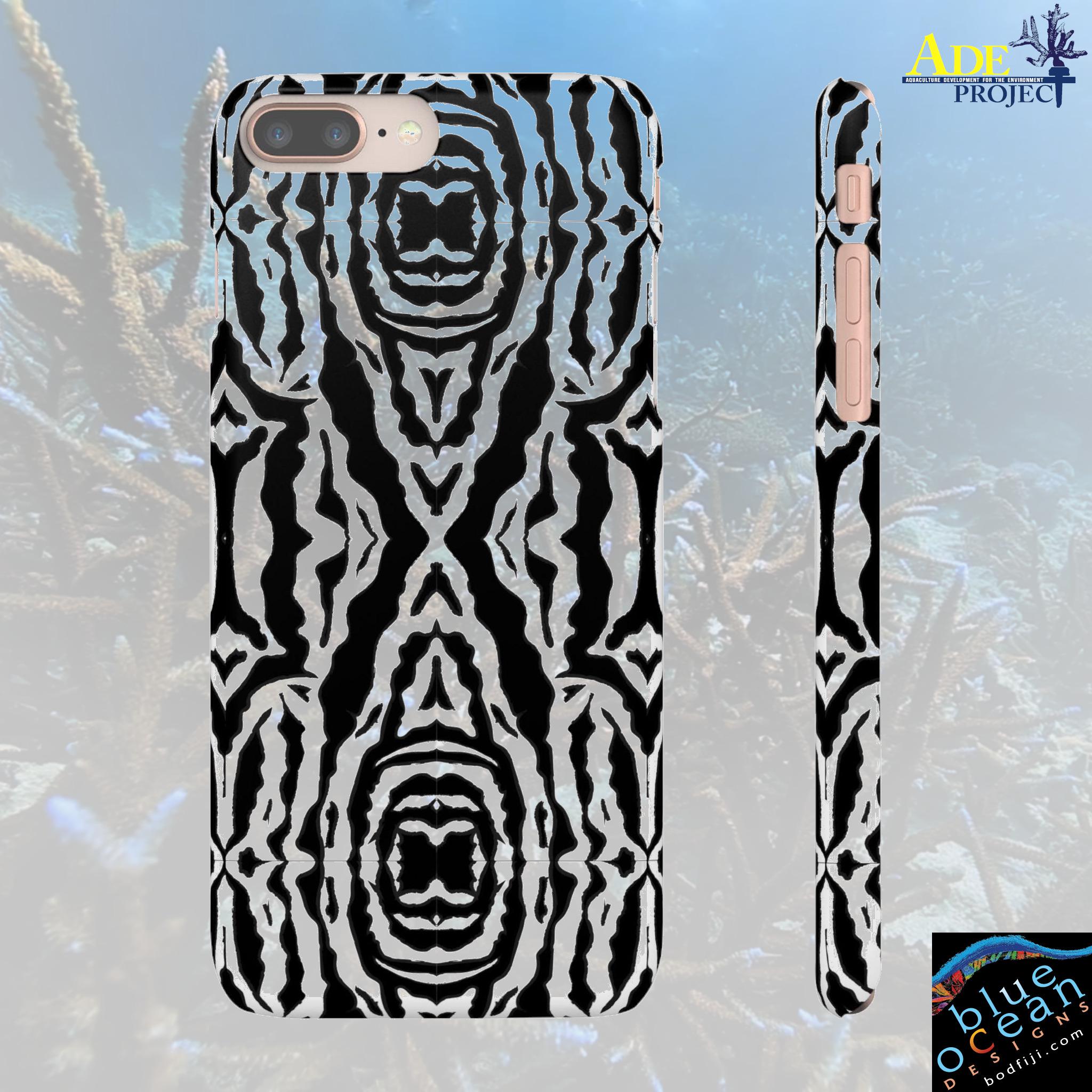 Zebra Confusion iPhone Snap Case - Walt Smith Fiji Ocean Art - Supports ADE Reef Restoration