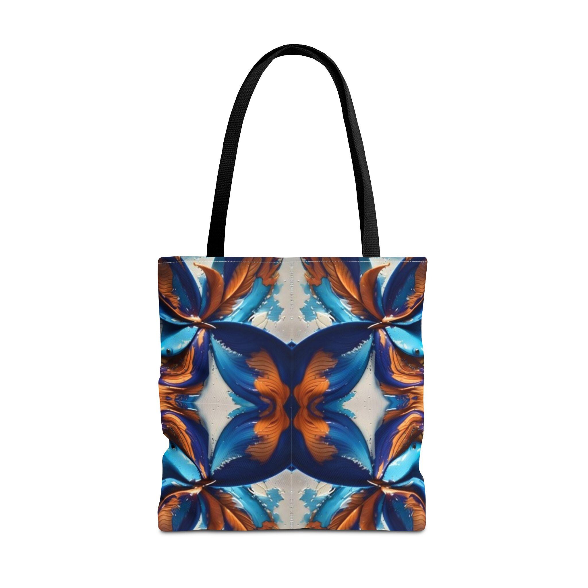 Blue Fan Quad - Tote Bag